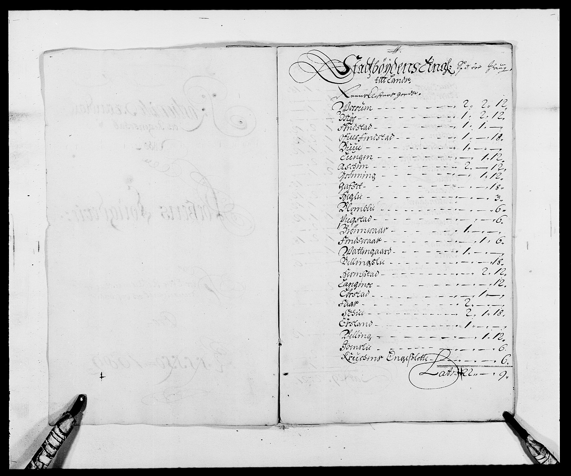 Rentekammeret inntil 1814, Reviderte regnskaper, Fogderegnskap, RA/EA-4092/R57/L3847: Fogderegnskap Fosen, 1689, p. 80
