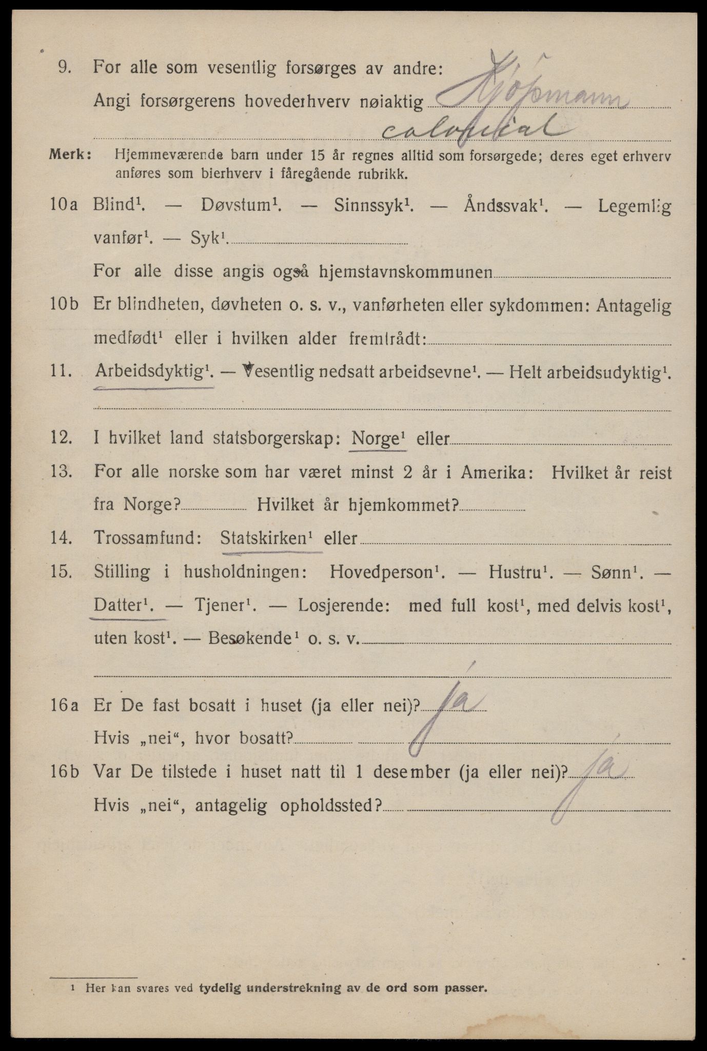 SAT, 1920 census for Trondheim, 1920, p. 89453