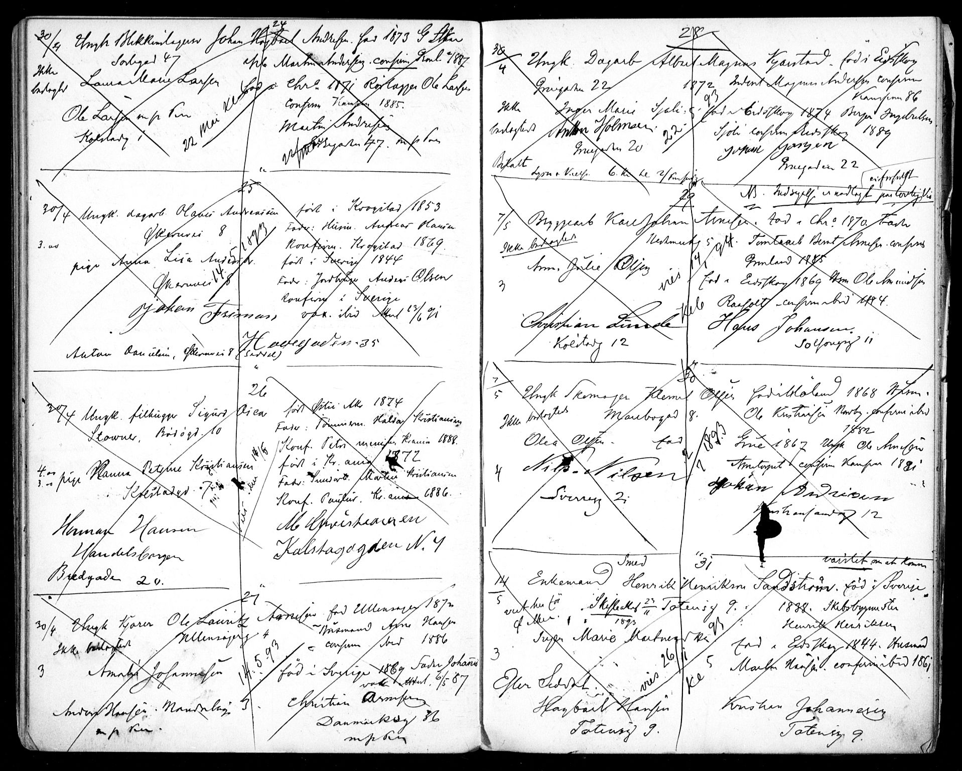 Kampen prestekontor Kirkebøker, AV/SAO-A-10853/H/Ha/L0001: Banns register no. 1, 1890-1899