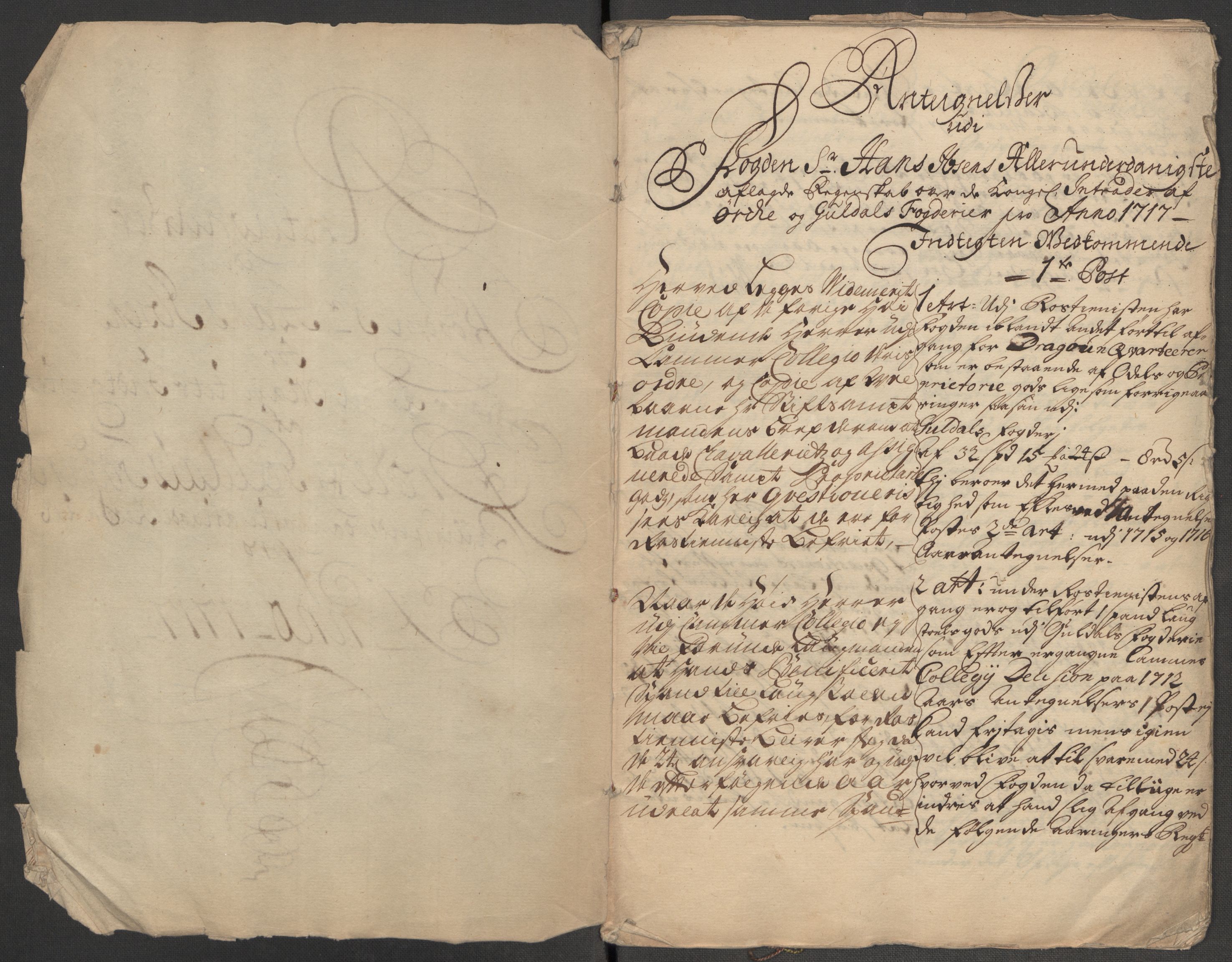 Rentekammeret inntil 1814, Reviderte regnskaper, Fogderegnskap, RA/EA-4092/R60/L3970: Fogderegnskap Orkdal og Gauldal, 1717, p. 7