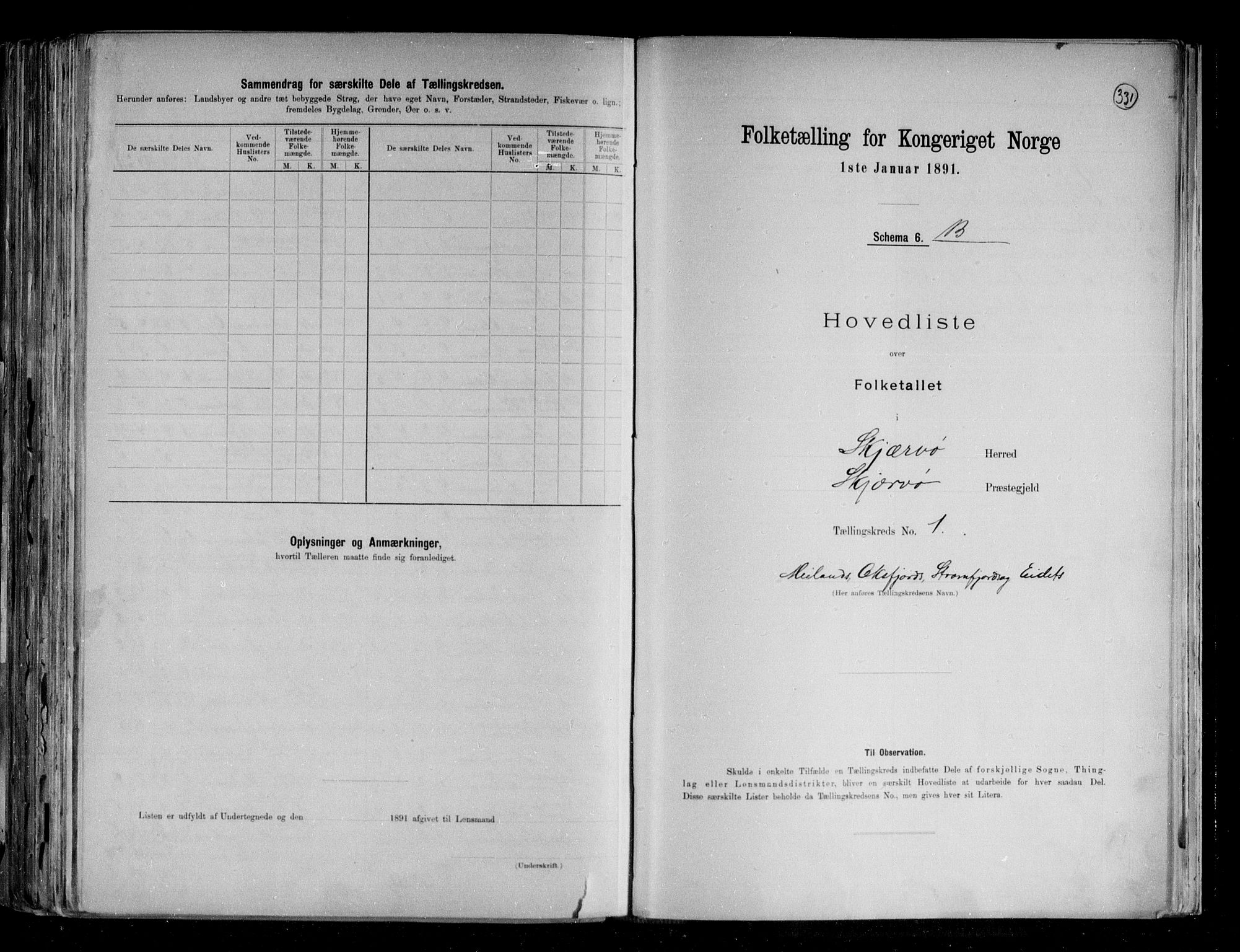 RA, 1891 census for 1941 Skjervøy, 1891, p. 7