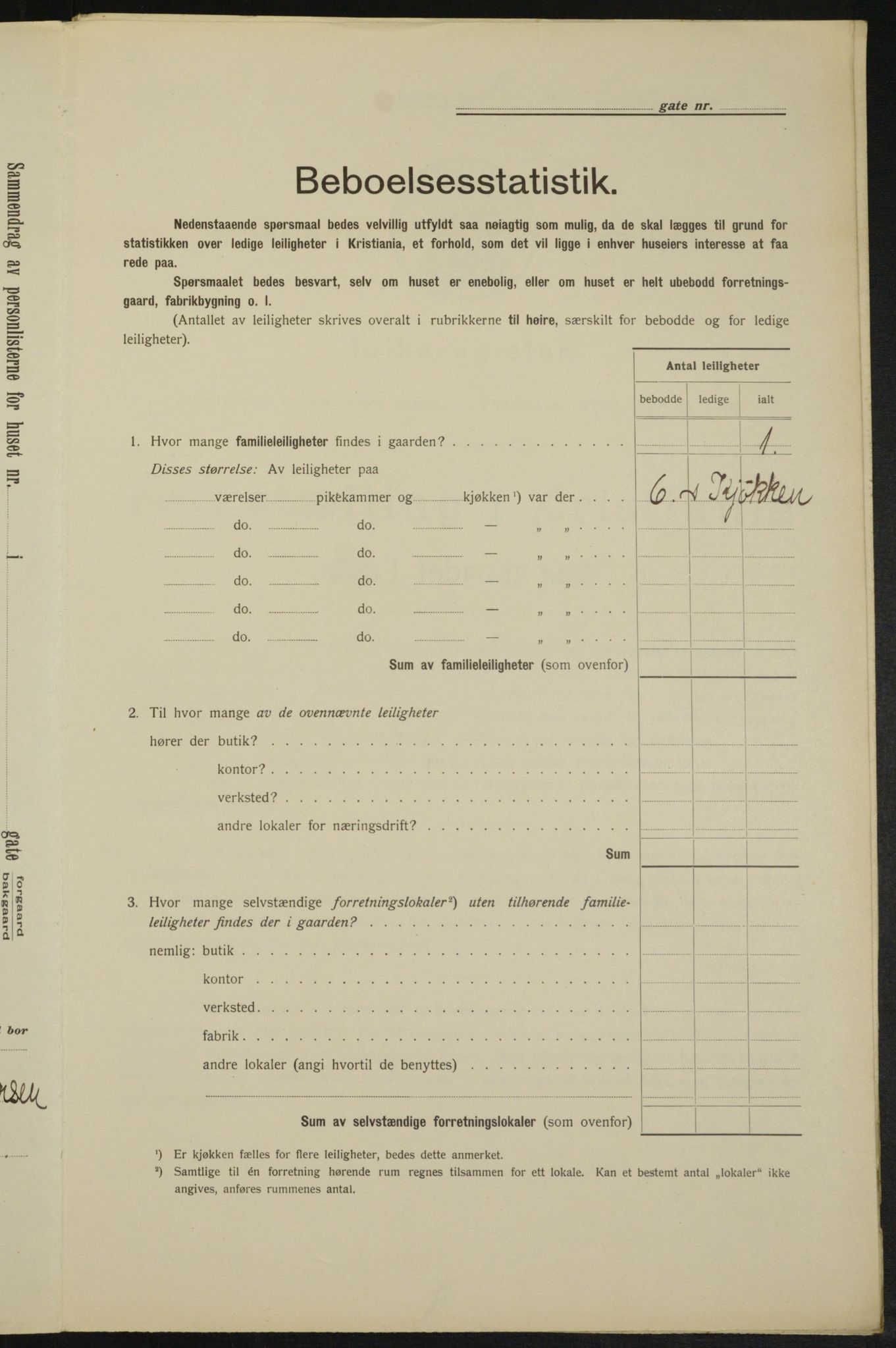 OBA, Municipal Census 1913 for Kristiania, 1913, p. 34211