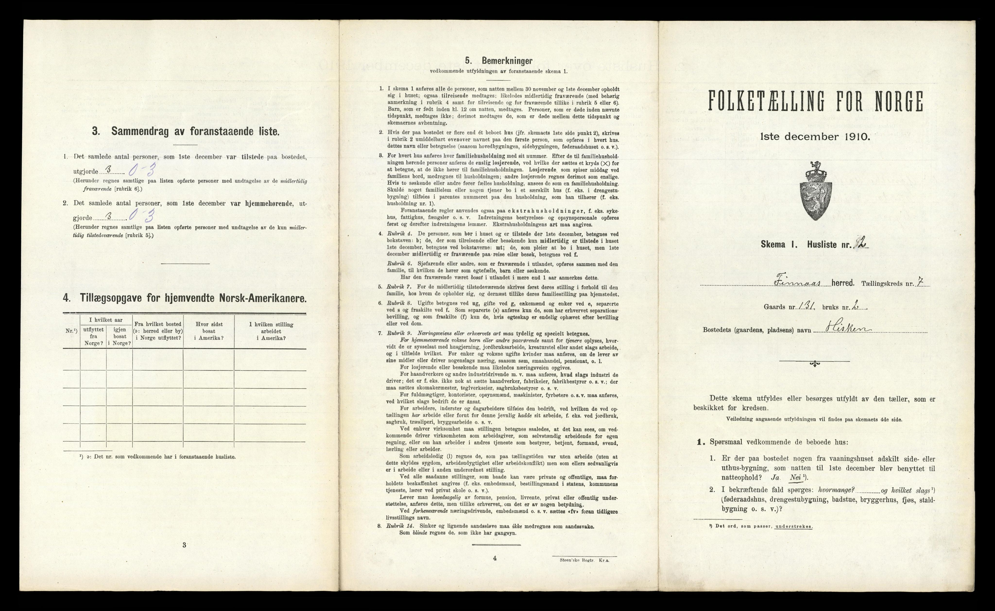 RA, 1910 census for Finnås, 1910, p. 772