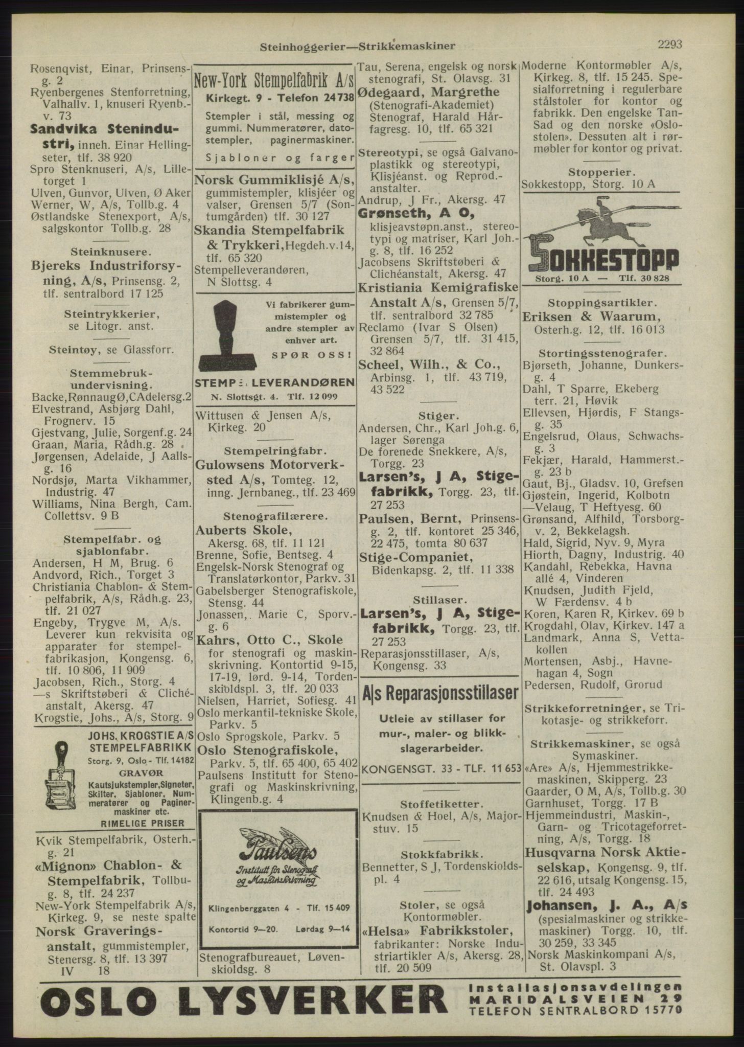 Kristiania/Oslo adressebok, PUBL/-, 1946, p. 2293