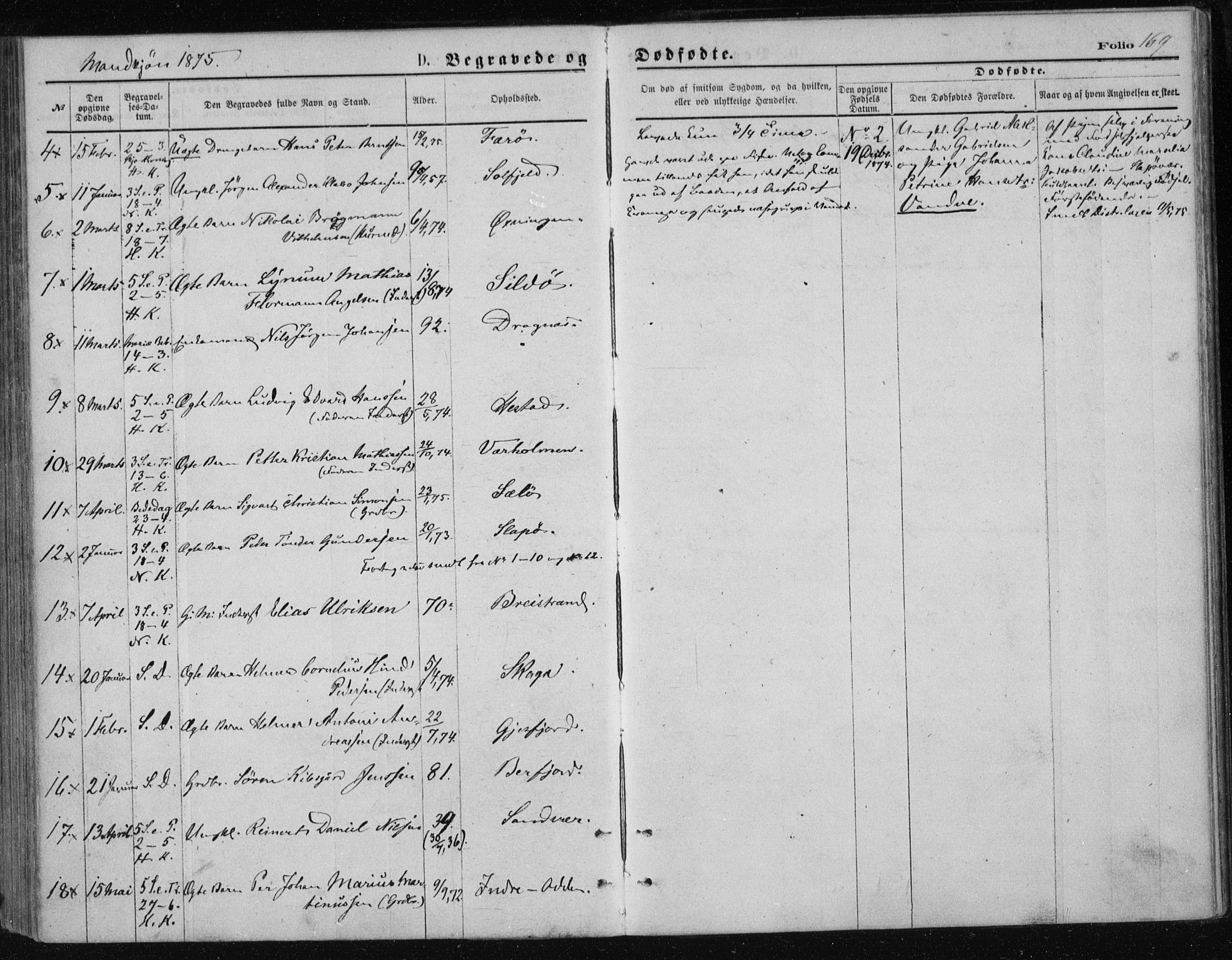 Ministerialprotokoller, klokkerbøker og fødselsregistre - Nordland, AV/SAT-A-1459/834/L0506: Parish register (official) no. 834A04, 1872-1878, p. 169