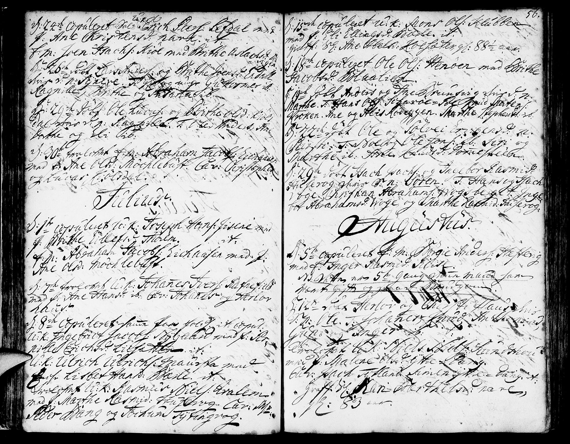 Davik sokneprestembete, AV/SAB-A-79701/H/Haa/Haaa/L0002: Parish register (official) no. A 2, 1742-1816, p. 56