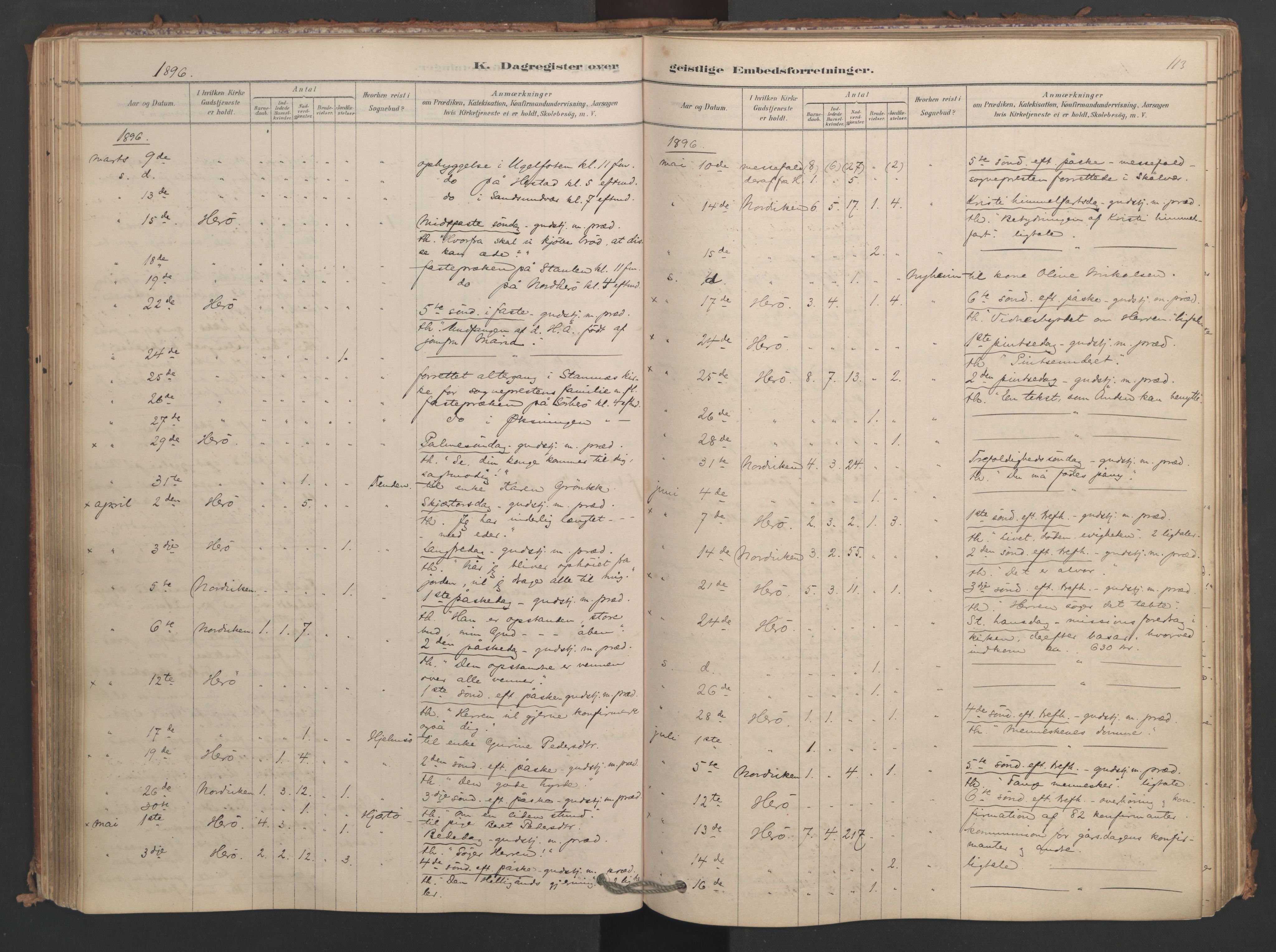 Ministerialprotokoller, klokkerbøker og fødselsregistre - Nordland, SAT/A-1459/834/L0509: Parish register (official) no. 834A07, 1878-1937, p. 113