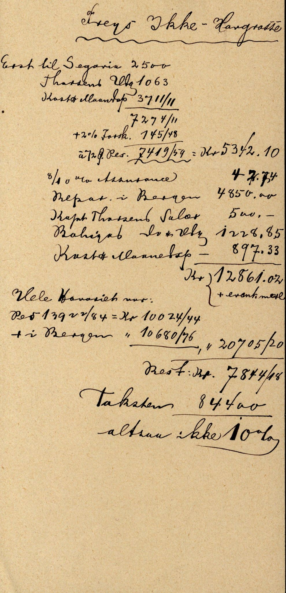 Pa 63 - Østlandske skibsassuranceforening, VEMU/A-1079/G/Ga/L0015/0010: Havaridokumenter / Cuba, Sirius, Freyr, Noatun, Frey, 1882, p. 124