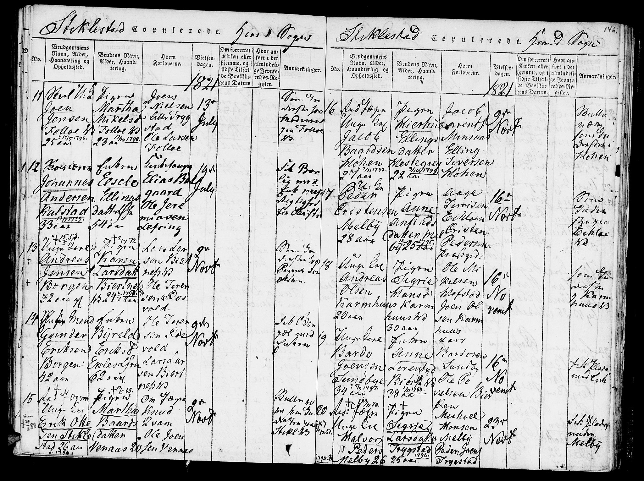 Ministerialprotokoller, klokkerbøker og fødselsregistre - Nord-Trøndelag, SAT/A-1458/723/L0234: Parish register (official) no. 723A05 /1, 1816-1840, p. 146