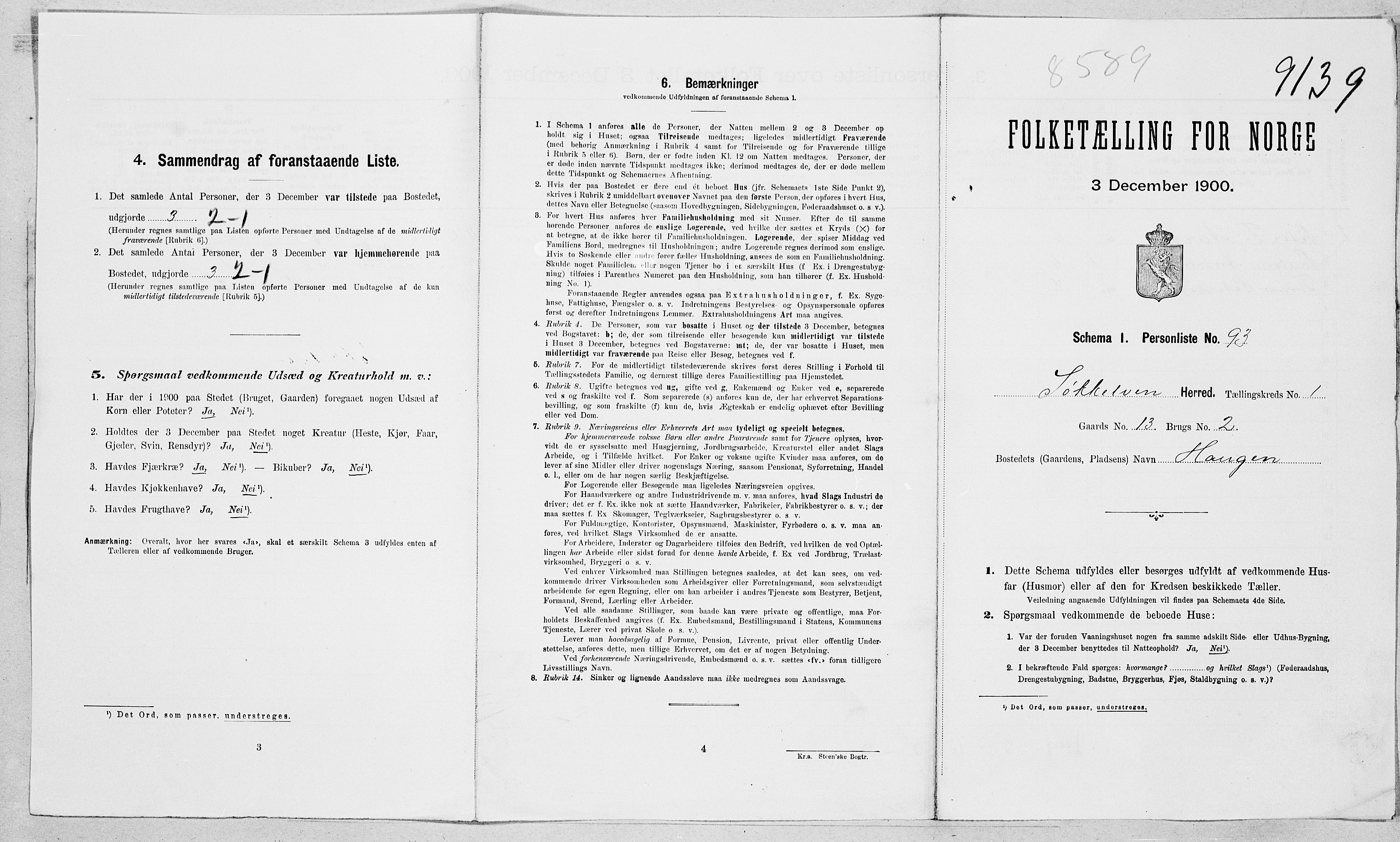 SAT, 1900 census for Sykkylven, 1900, p. 28