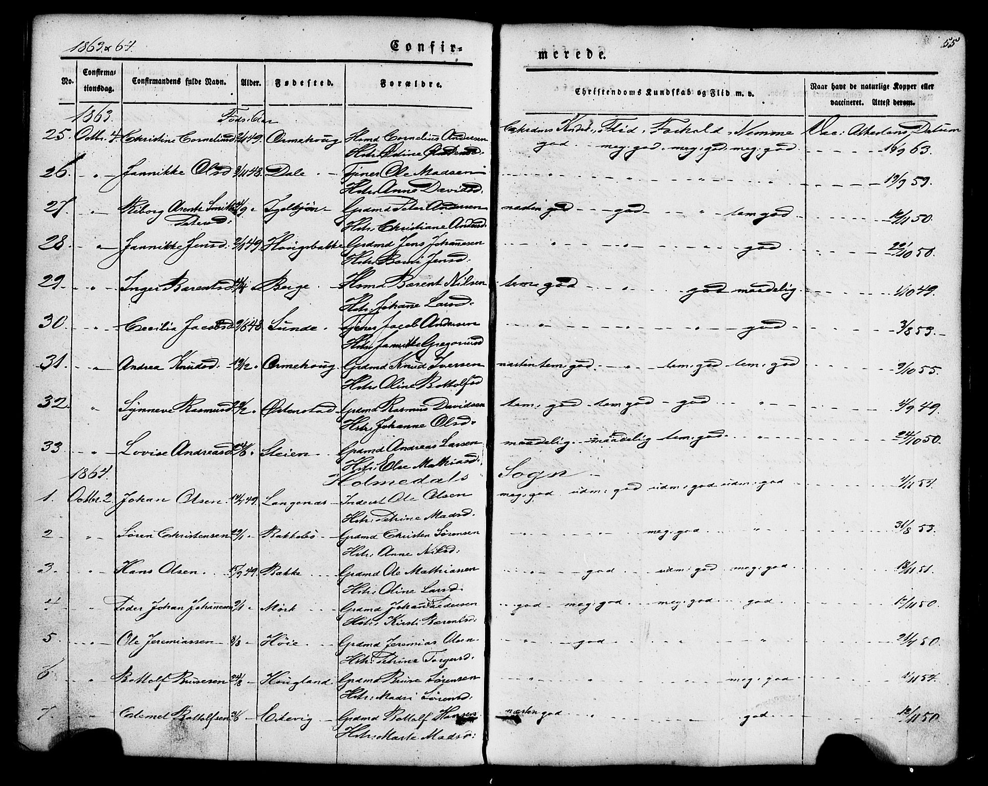 Fjaler sokneprestembete, SAB/A-79801/H/Haa/Haaa/L0008: Parish register (official) no. A 8, 1850-1886, p. 55