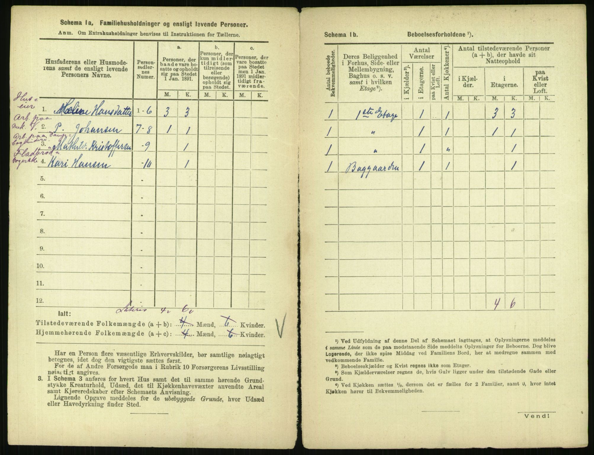 RA, 1891 census for 0301 Kristiania, 1891, p. 115414