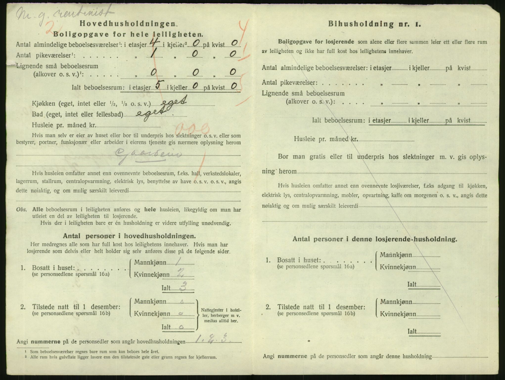 SAT, 1920 census for Trondheim, 1920, p. 17413