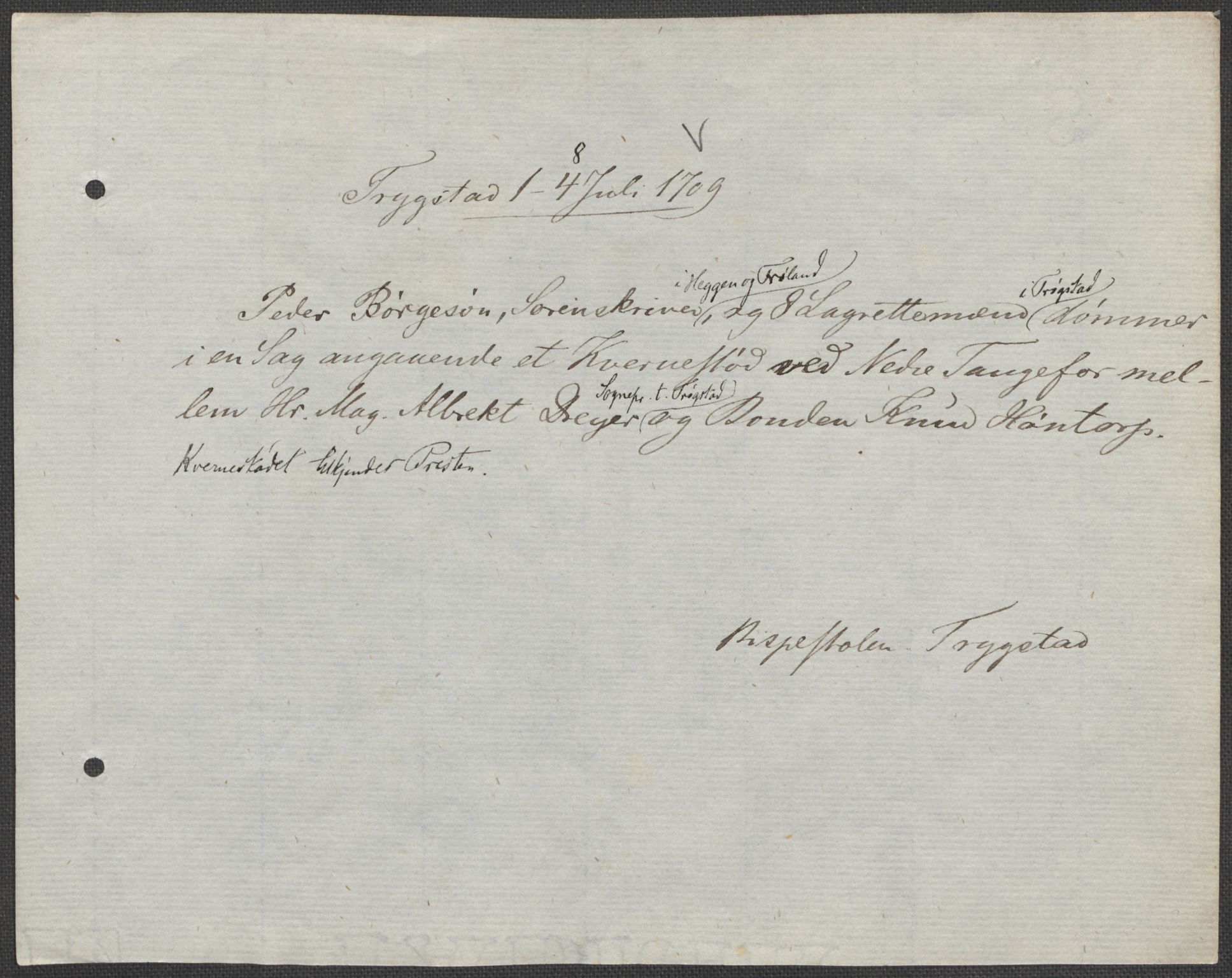 Riksarkivets diplomsamling, AV/RA-EA-5965/F15/L0004: Prestearkiv - Østfold, 1577-1709, p. 21