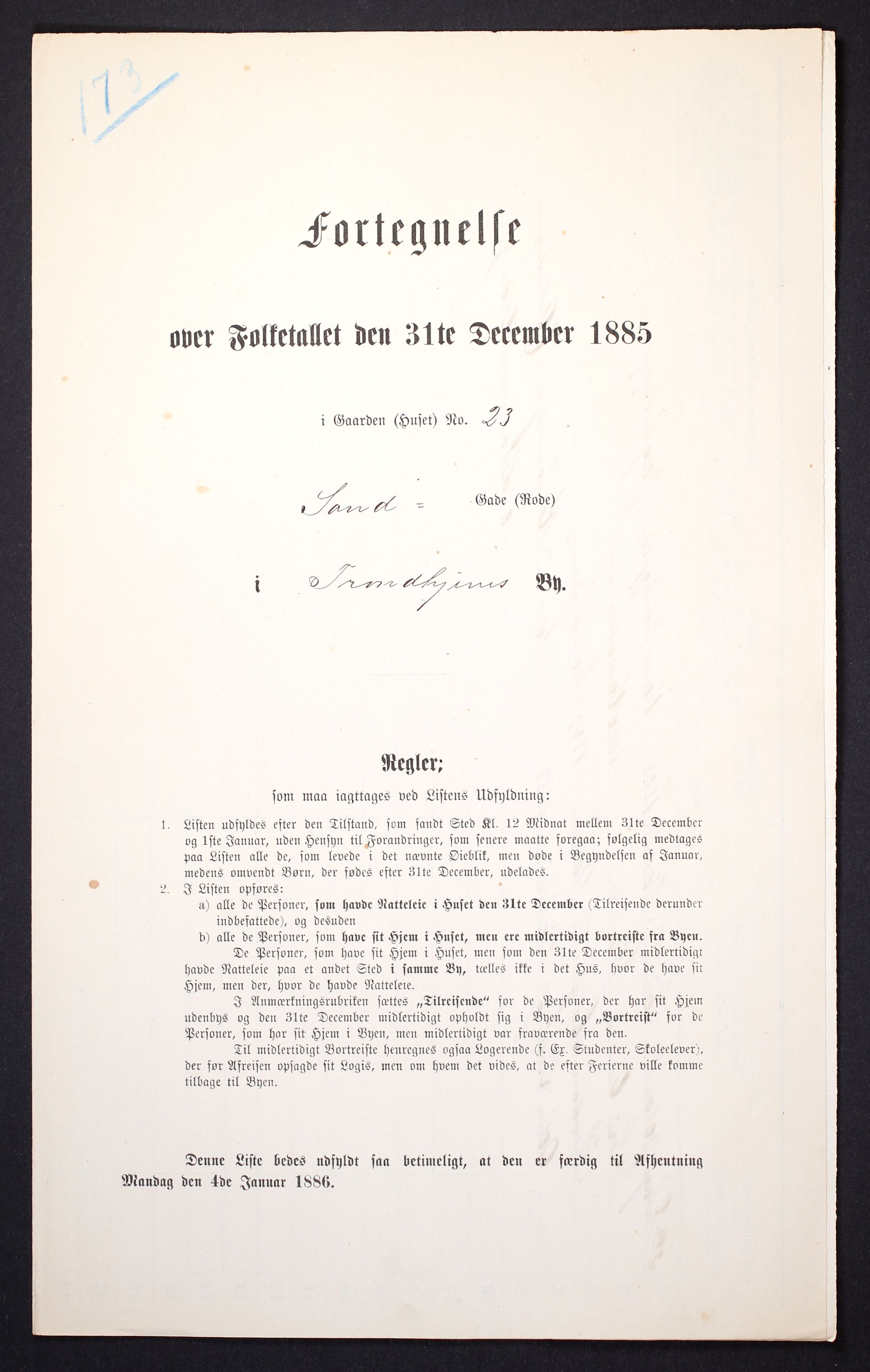 SAT, 1885 census for 1601 Trondheim, 1885, p. 902