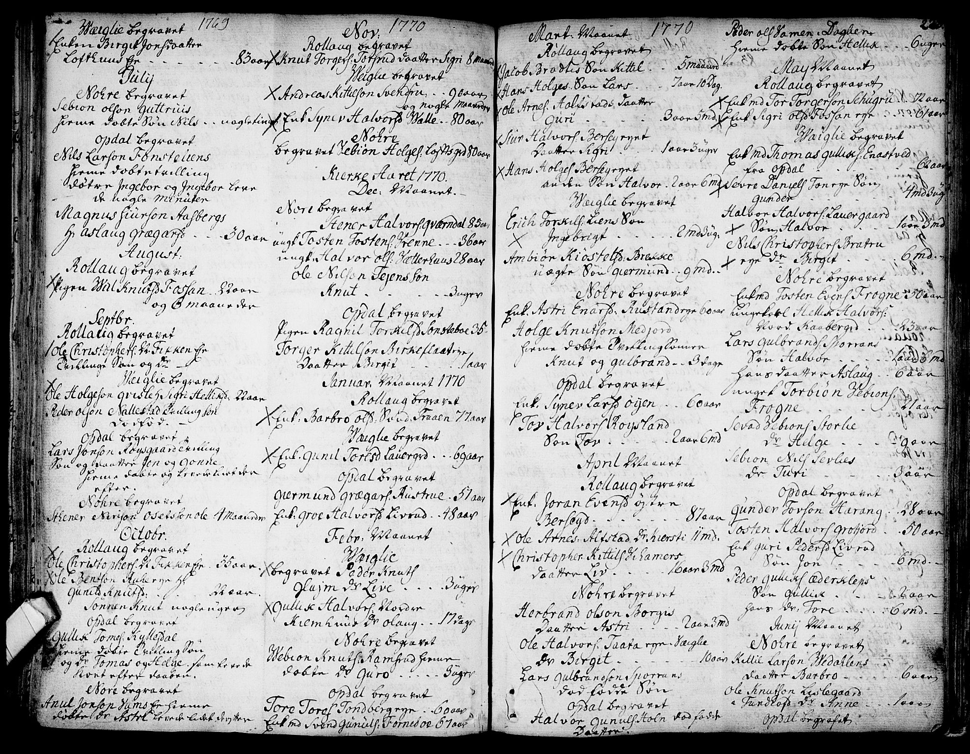 Rollag kirkebøker, SAKO/A-240/F/Fa/L0003: Parish register (official) no. I 3, 1743-1778, p. 223