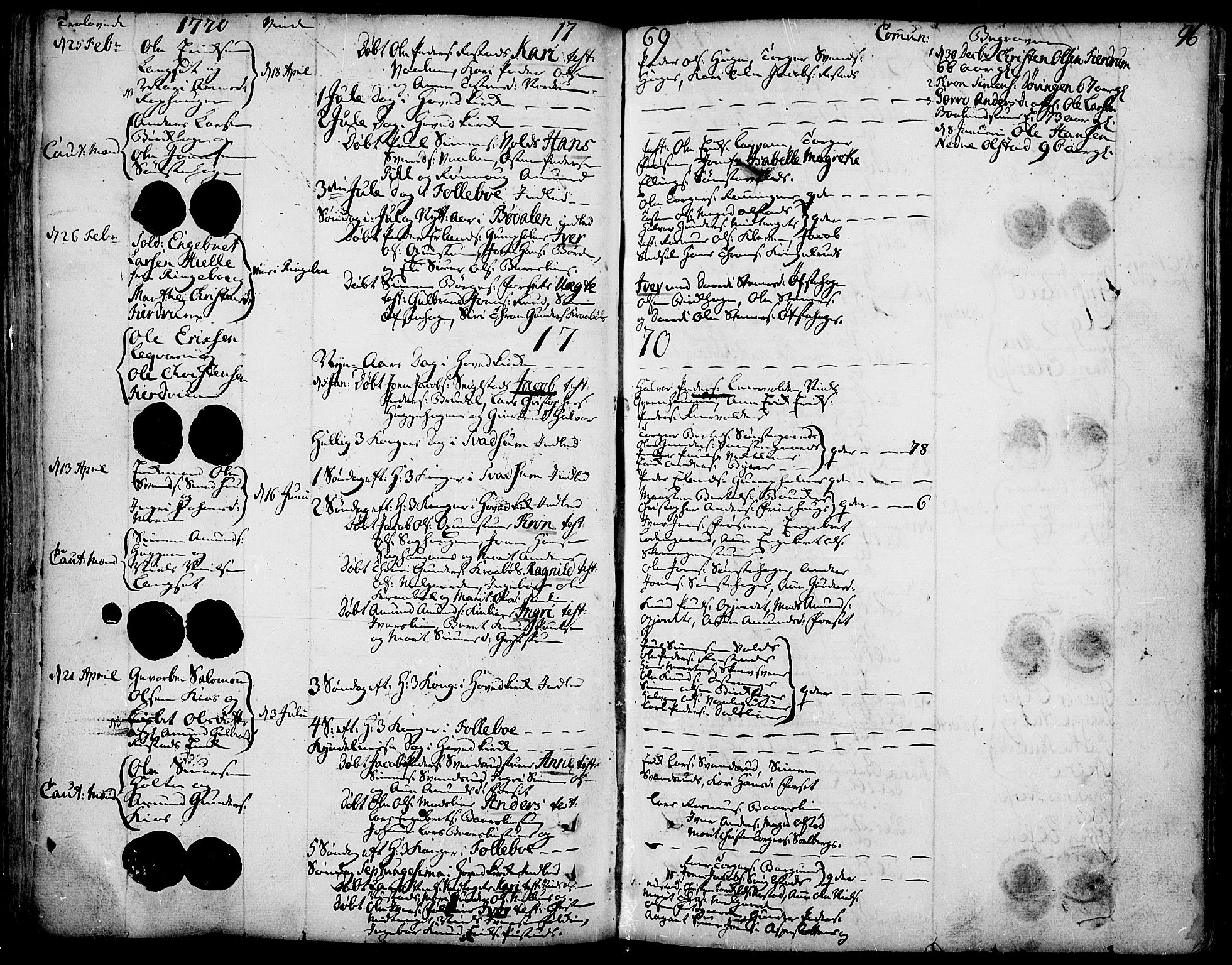 Gausdal prestekontor, SAH/PREST-090/H/Ha/Haa/L0003: Parish register (official) no. 3, 1758-1809, p. 96