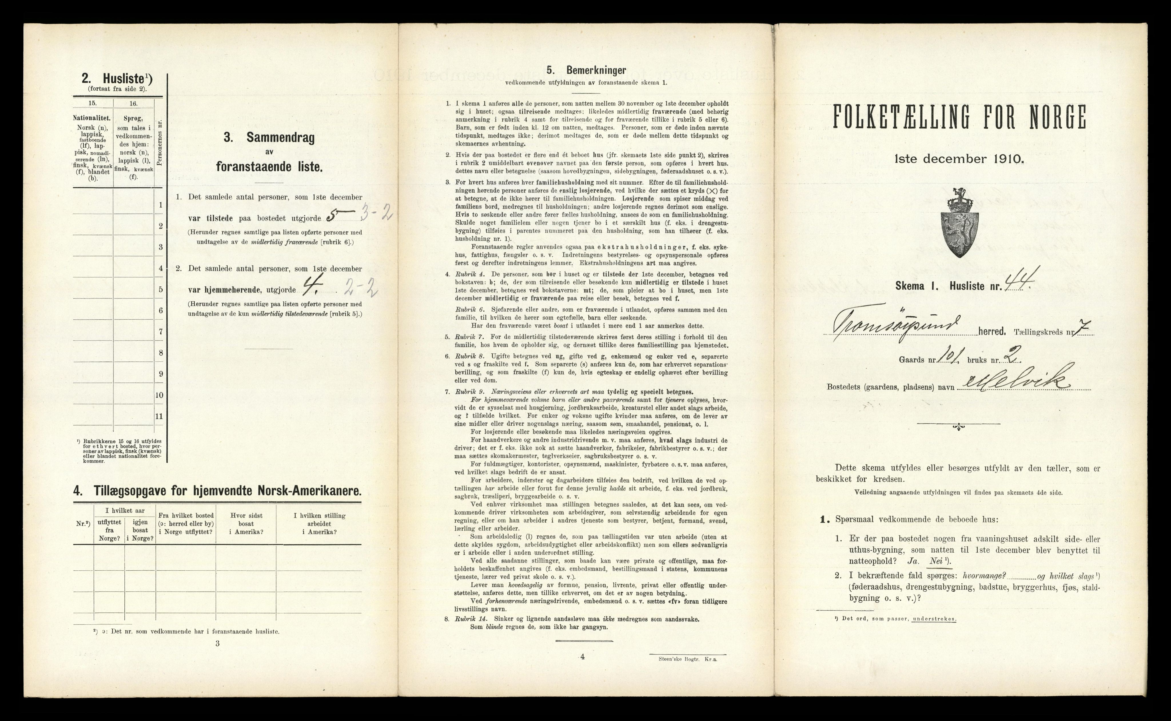 RA, 1910 census for Tromsøysund, 1910, p. 1411