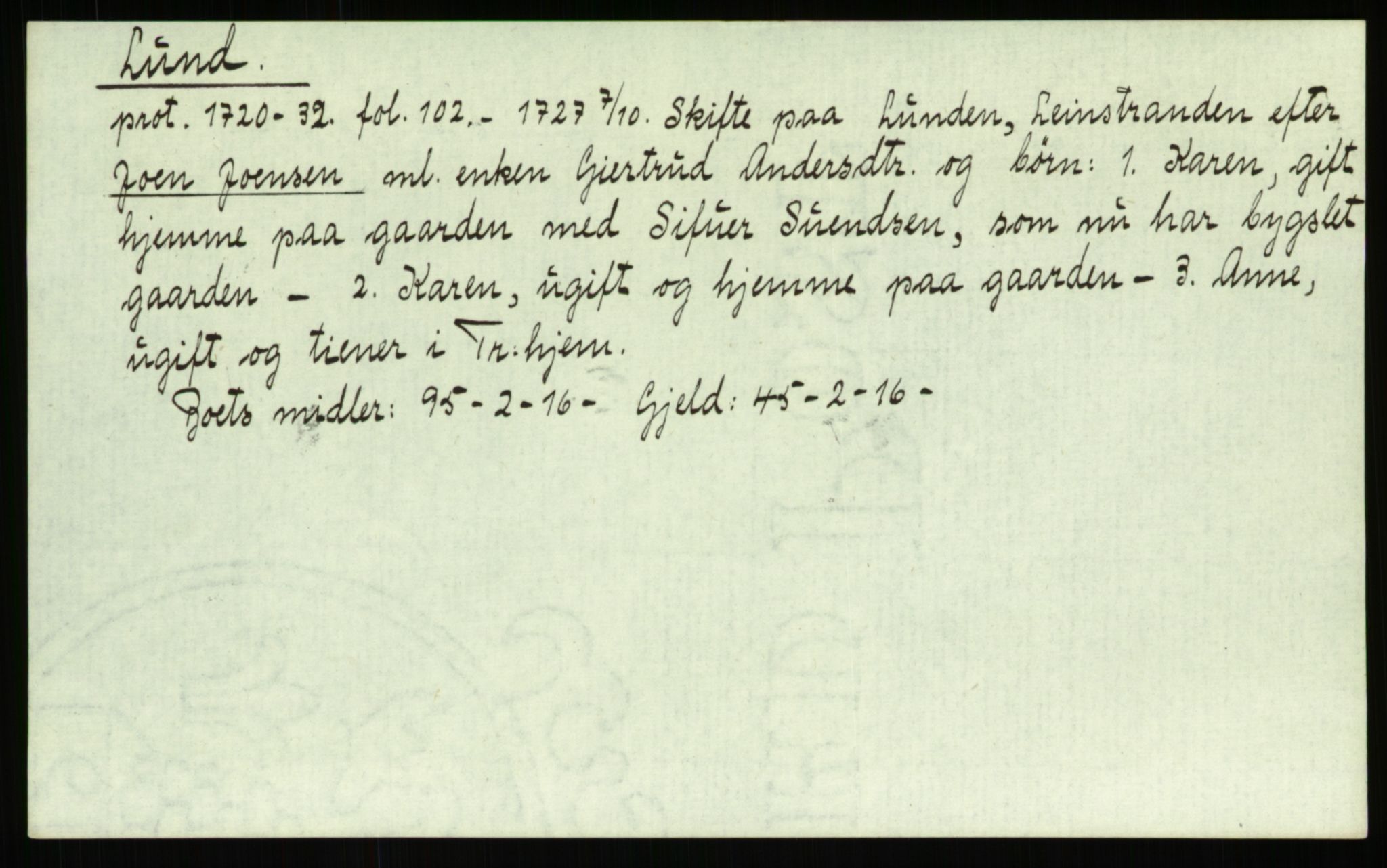 Strinda og Selbu sorenskriveri, AV/SAT-A-0015/3, 1700-1766, p. 831