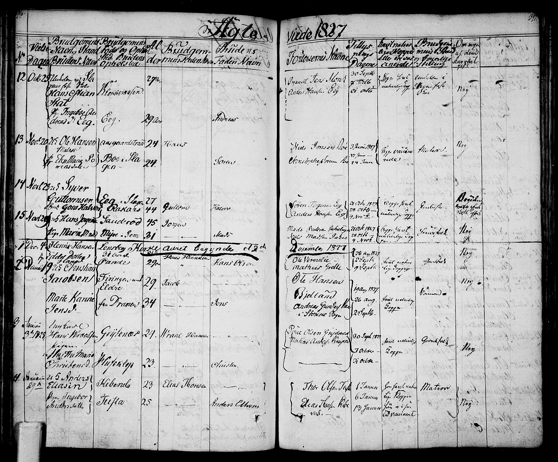 Sem kirkebøker, SAKO/A-5/F/Fa/L0005: Parish register (official) no. I 5, 1825-1842, p. 396-397