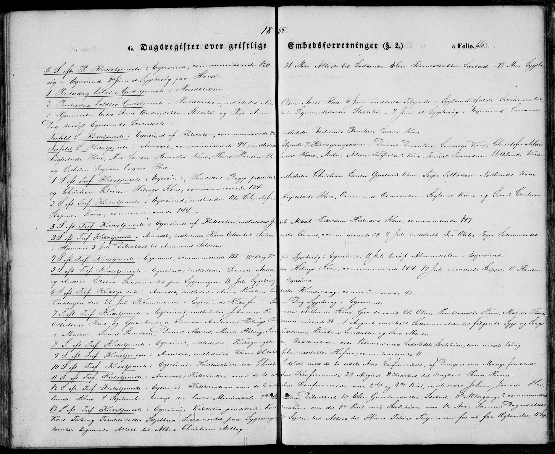 Eigersund sokneprestkontor, AV/SAST-A-101807/S08/L0013: Parish register (official) no. A 12.2, 1850-1865, p. 663