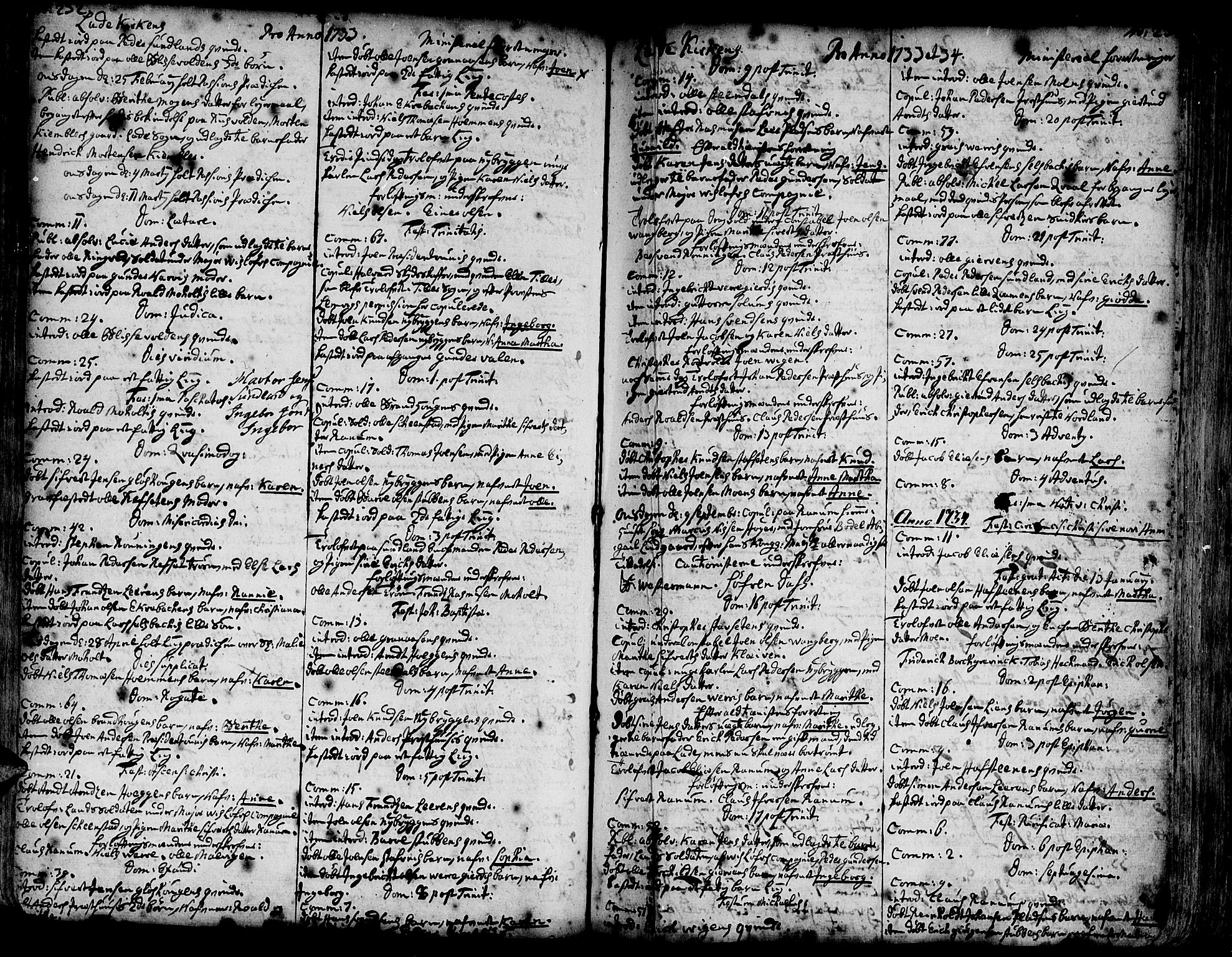 Ministerialprotokoller, klokkerbøker og fødselsregistre - Sør-Trøndelag, SAT/A-1456/606/L0275: Parish register (official) no. 606A01 /1, 1727-1780, p. 232-233