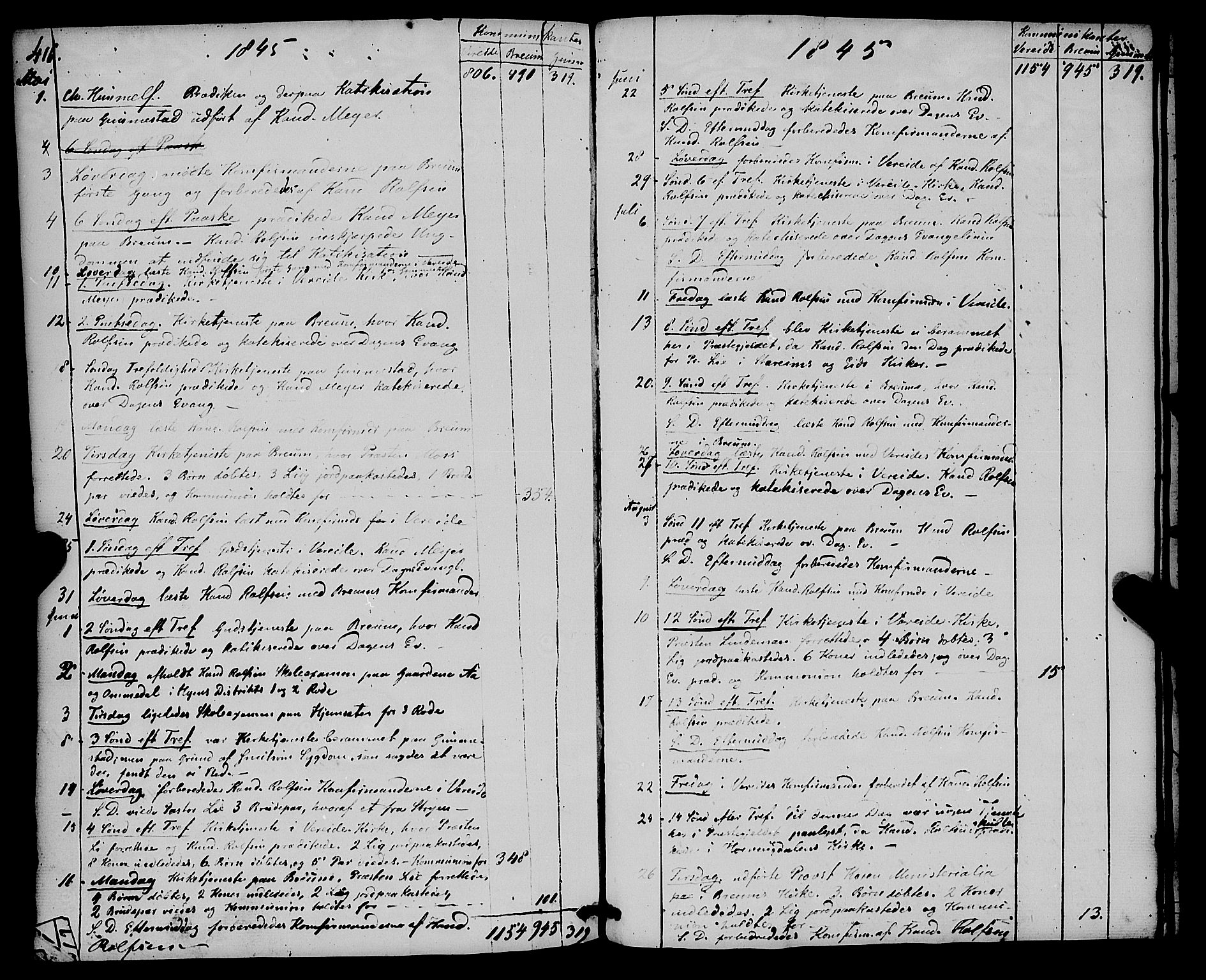 Gloppen sokneprestembete, SAB/A-80101/H/Haa/Haaa/L0008: Parish register (official) no. A 8, 1837-1855, p. 416