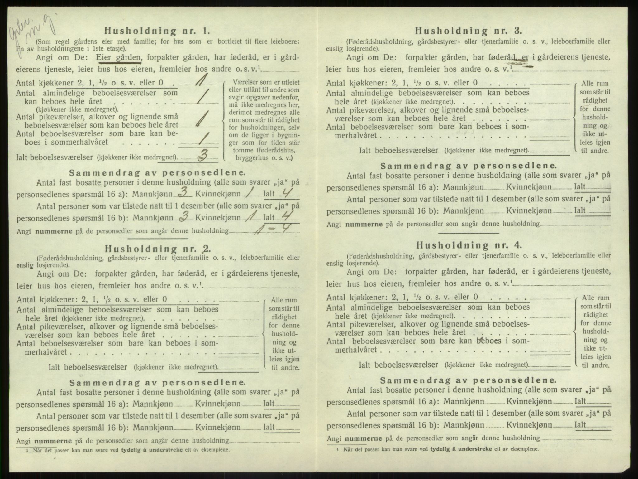 SAB, 1920 census for Naustdal, 1920, p. 506