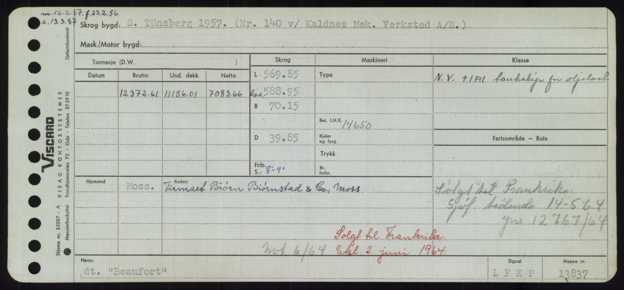 Sjøfartsdirektoratet med forløpere, Skipsmålingen, AV/RA-S-1627/H/Hd/L0003: Fartøy, B-Bev, p. 439
