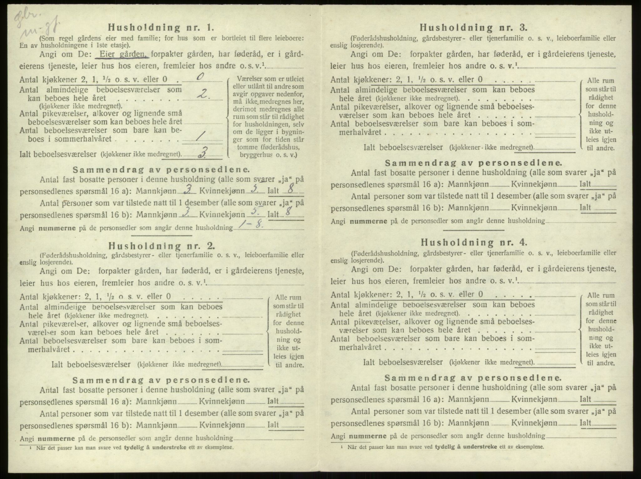 SAB, 1920 census for Stryn, 1920, p. 473