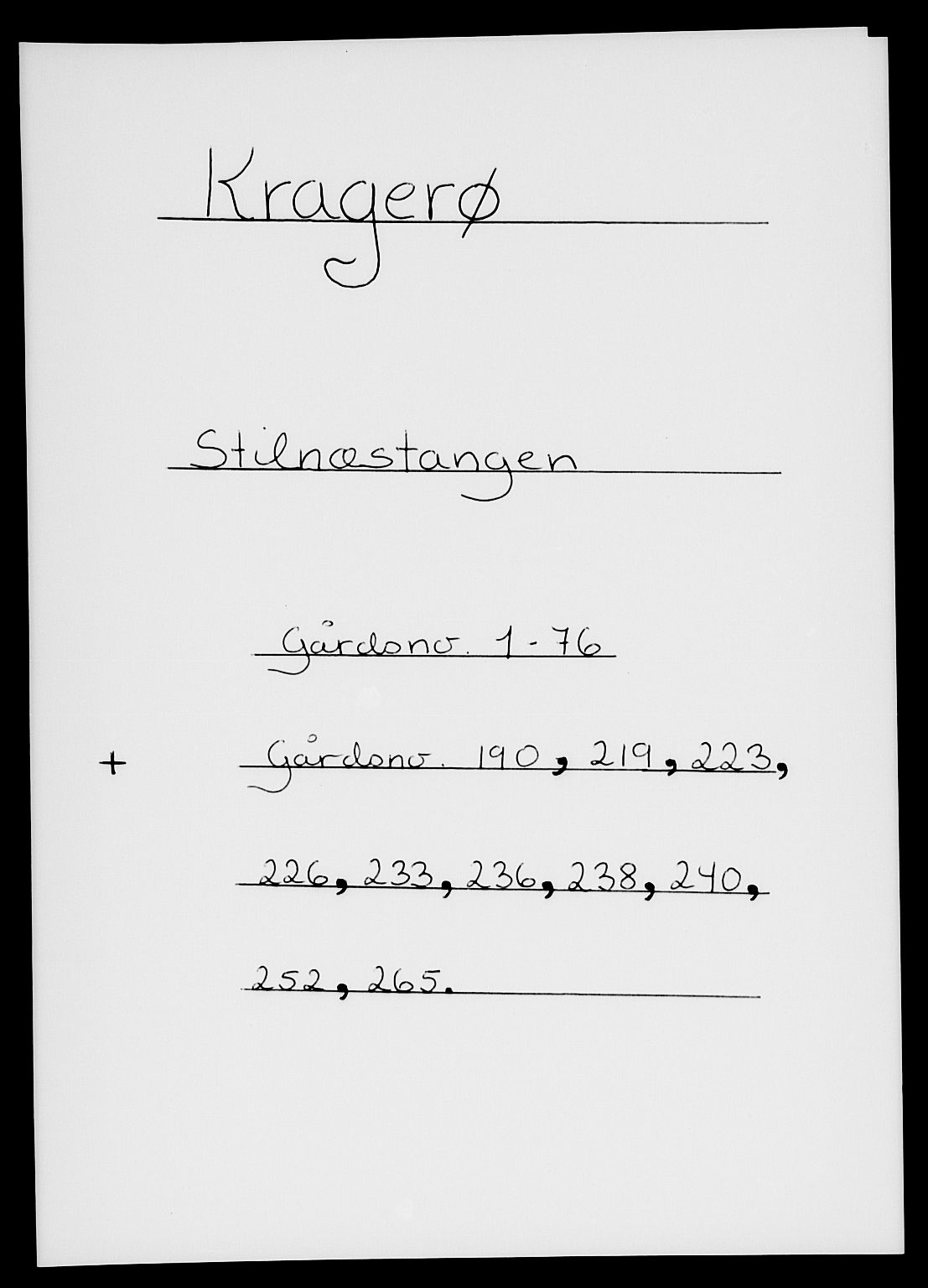 SAKO, 1885 census for 0801 Kragerø, 1885, p. 1