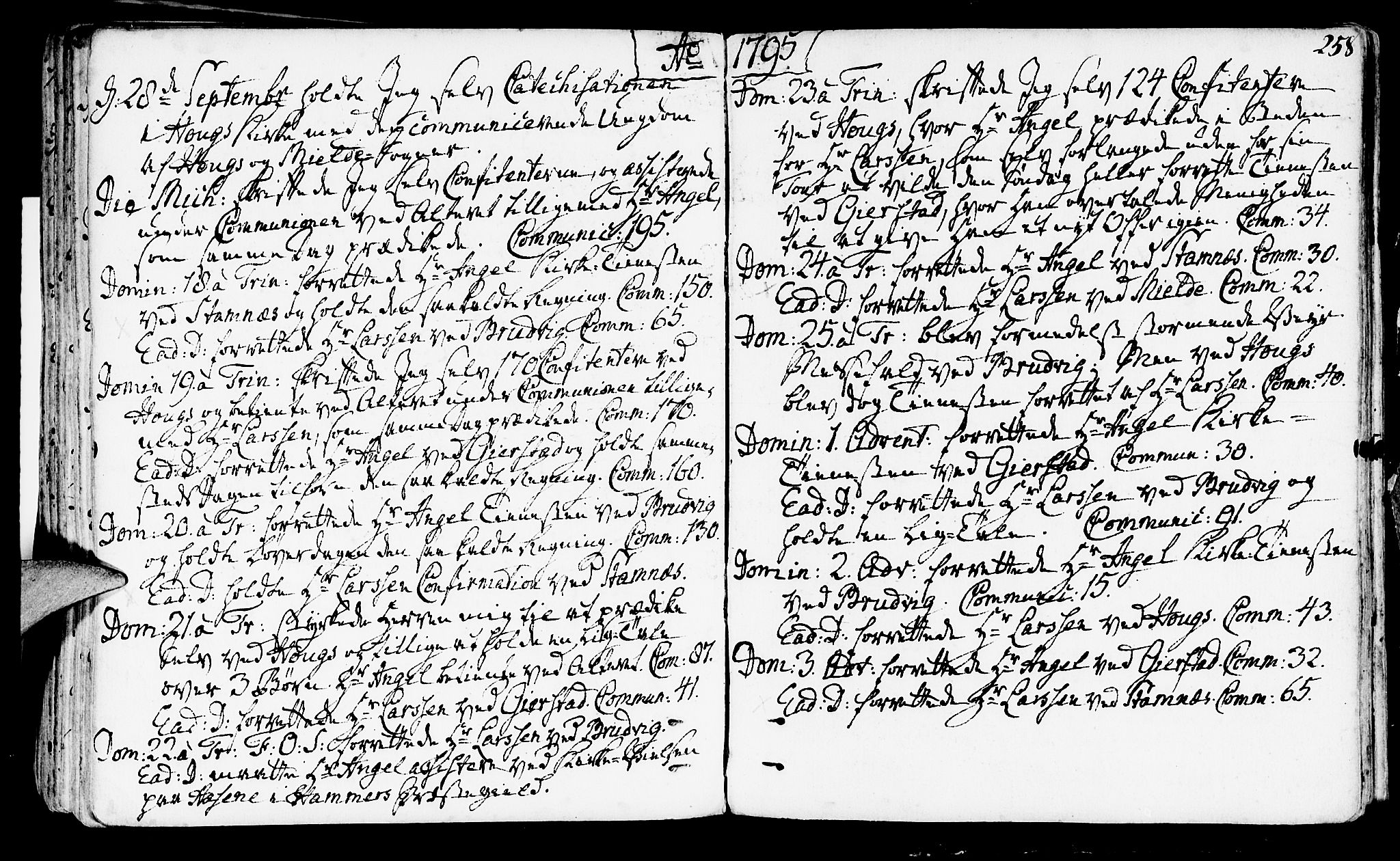 Haus sokneprestembete, AV/SAB-A-75601/H/Haa: Parish register (official) no. A 10, 1782-1796, p. 258