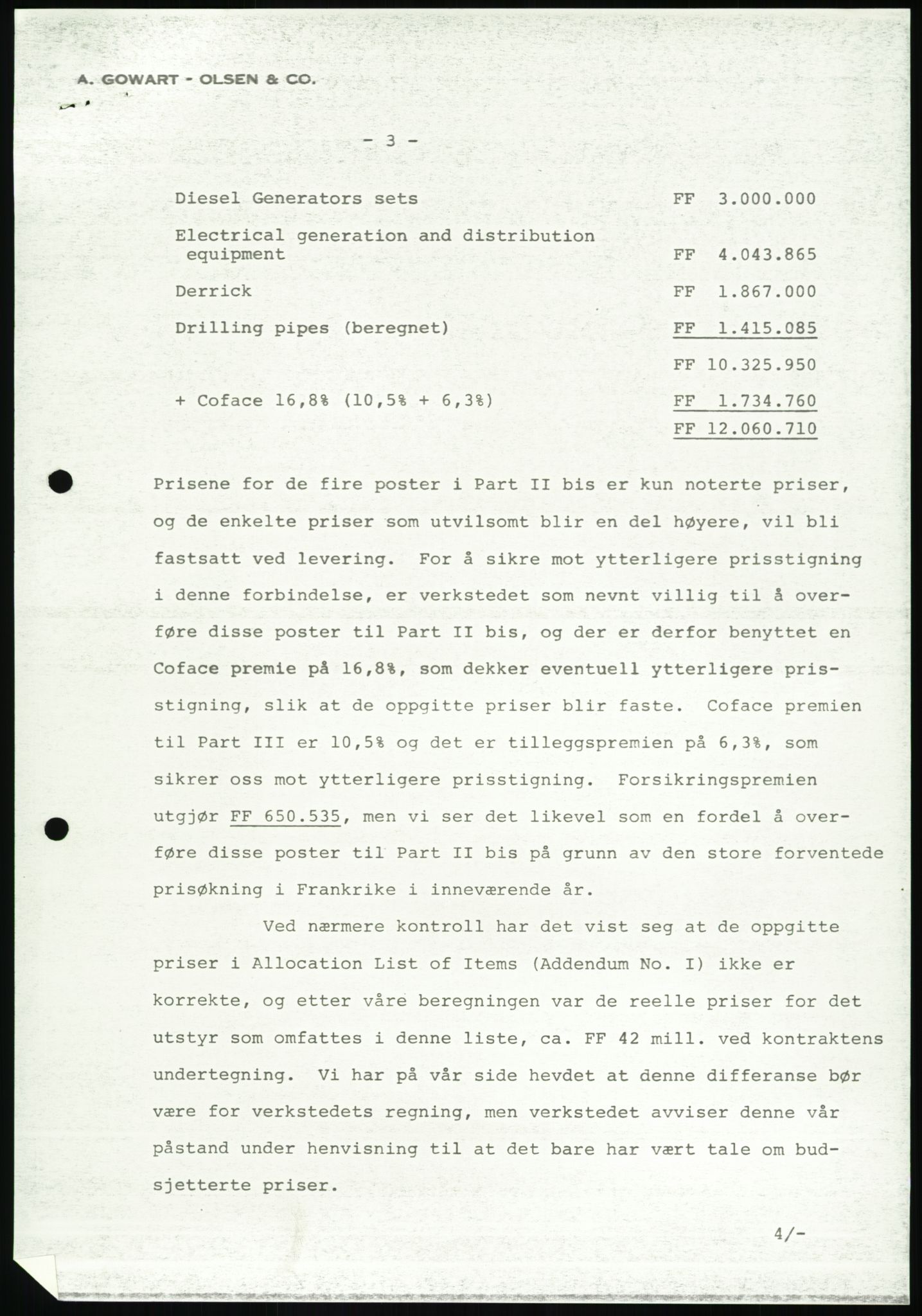 Pa 1503 - Stavanger Drilling AS, SAST/A-101906/A/Ab/Abc/L0006: Styrekorrespondanse Stavanger Drilling II A/S, 1974-1977, p. 123