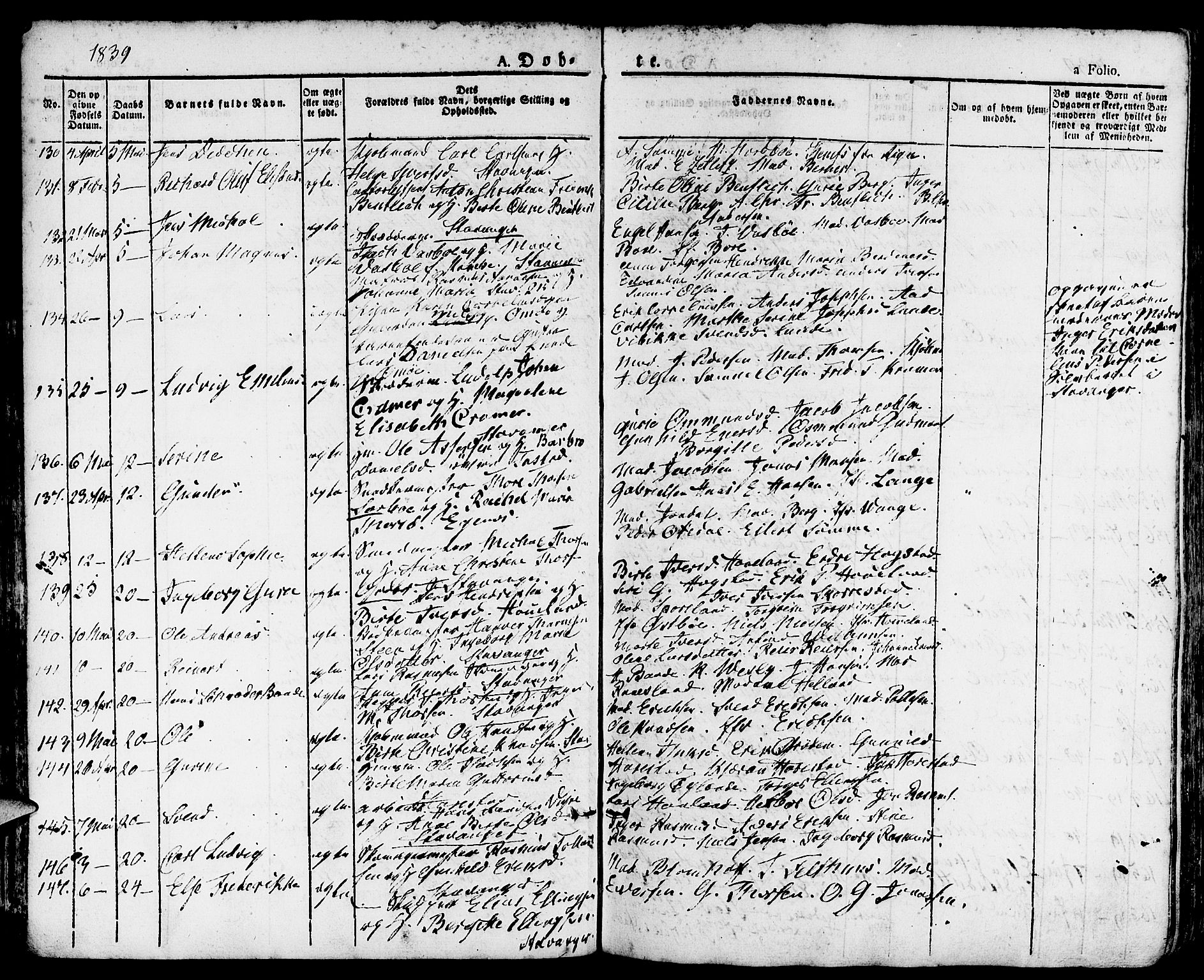 Domkirken sokneprestkontor, AV/SAST-A-101812/001/30/30BA/L0011: Parish register (official) no. A 11, 1832-1856