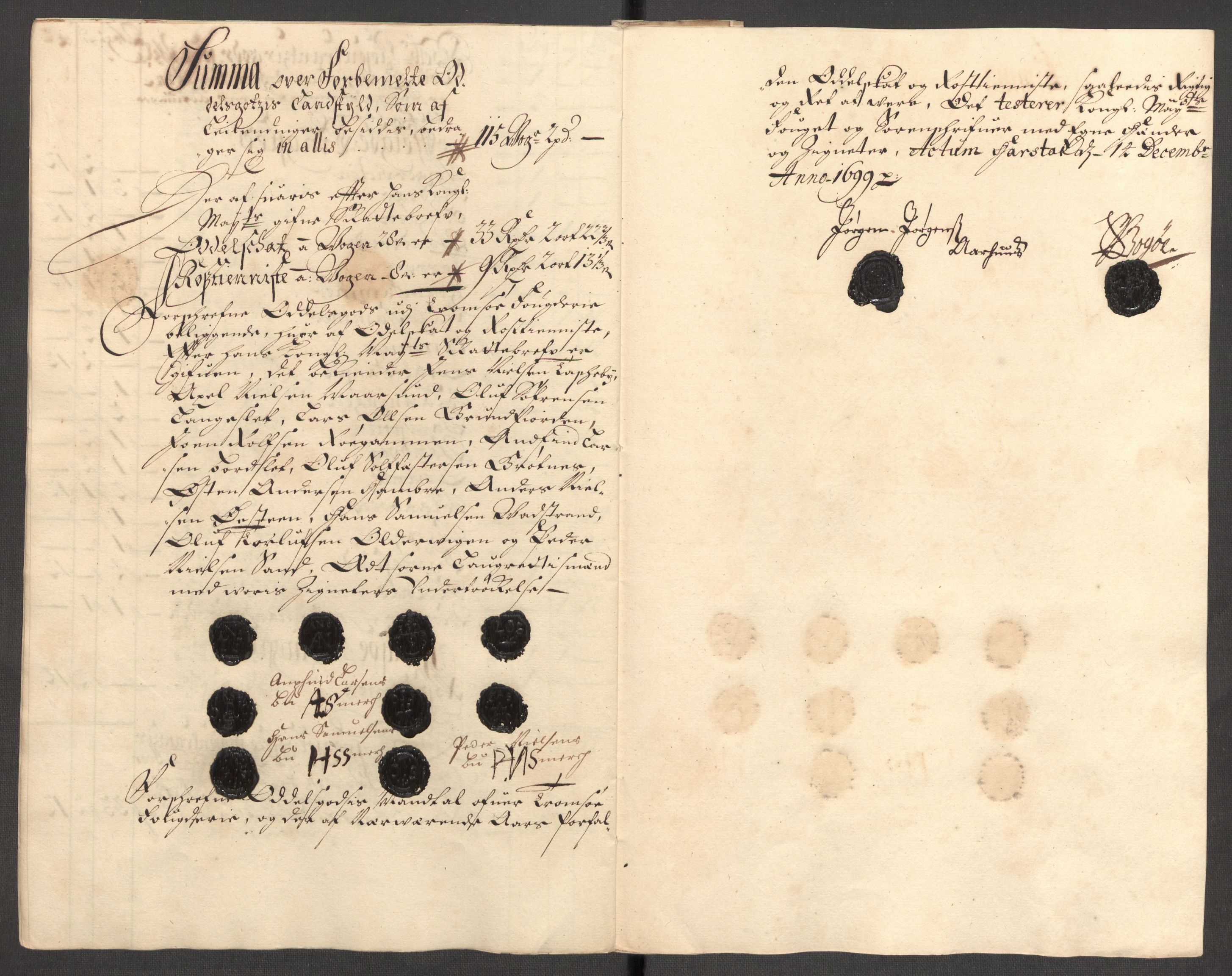 Rentekammeret inntil 1814, Reviderte regnskaper, Fogderegnskap, AV/RA-EA-4092/R68/L4754: Fogderegnskap Senja og Troms, 1697-1699, p. 323