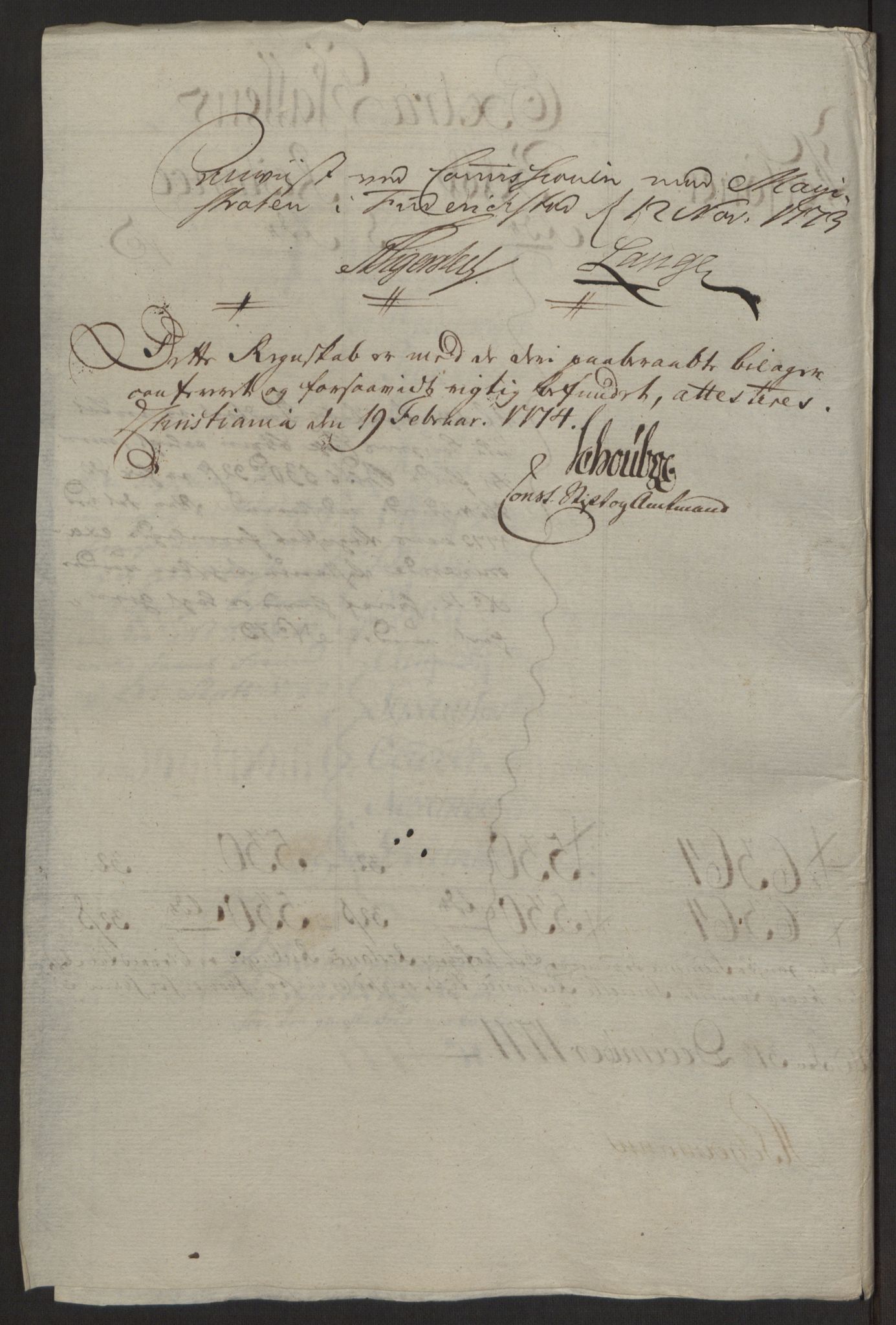 Rentekammeret inntil 1814, Reviderte regnskaper, Byregnskaper, AV/RA-EA-4066/R/Rb/L0029/0001: [B3] Kontribusjonsregnskap / Ekstraskatt, 1762-1772, p. 374