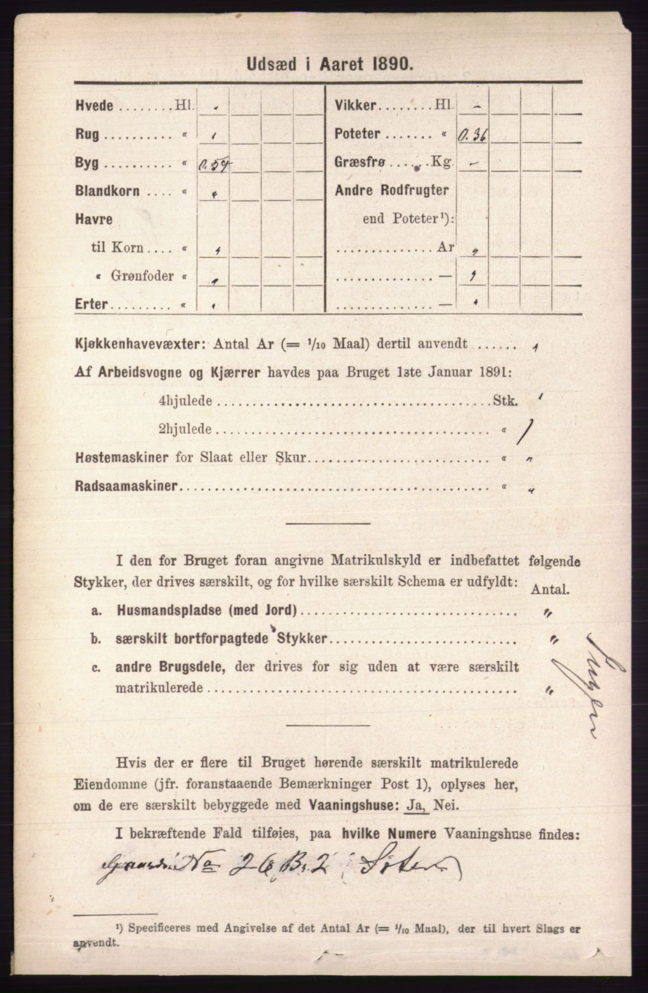 RA, 1891 census for 0438 Lille Elvedalen, 1891, p. 4369