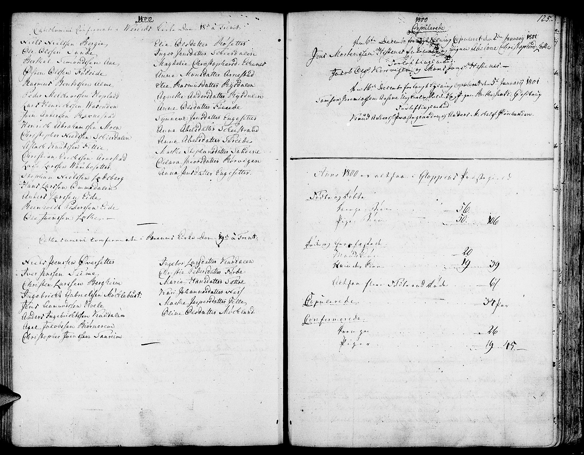 Gloppen sokneprestembete, AV/SAB-A-80101/H/Haa/Haaa/L0005: Parish register (official) no. A 5, 1785-1815, p. 125