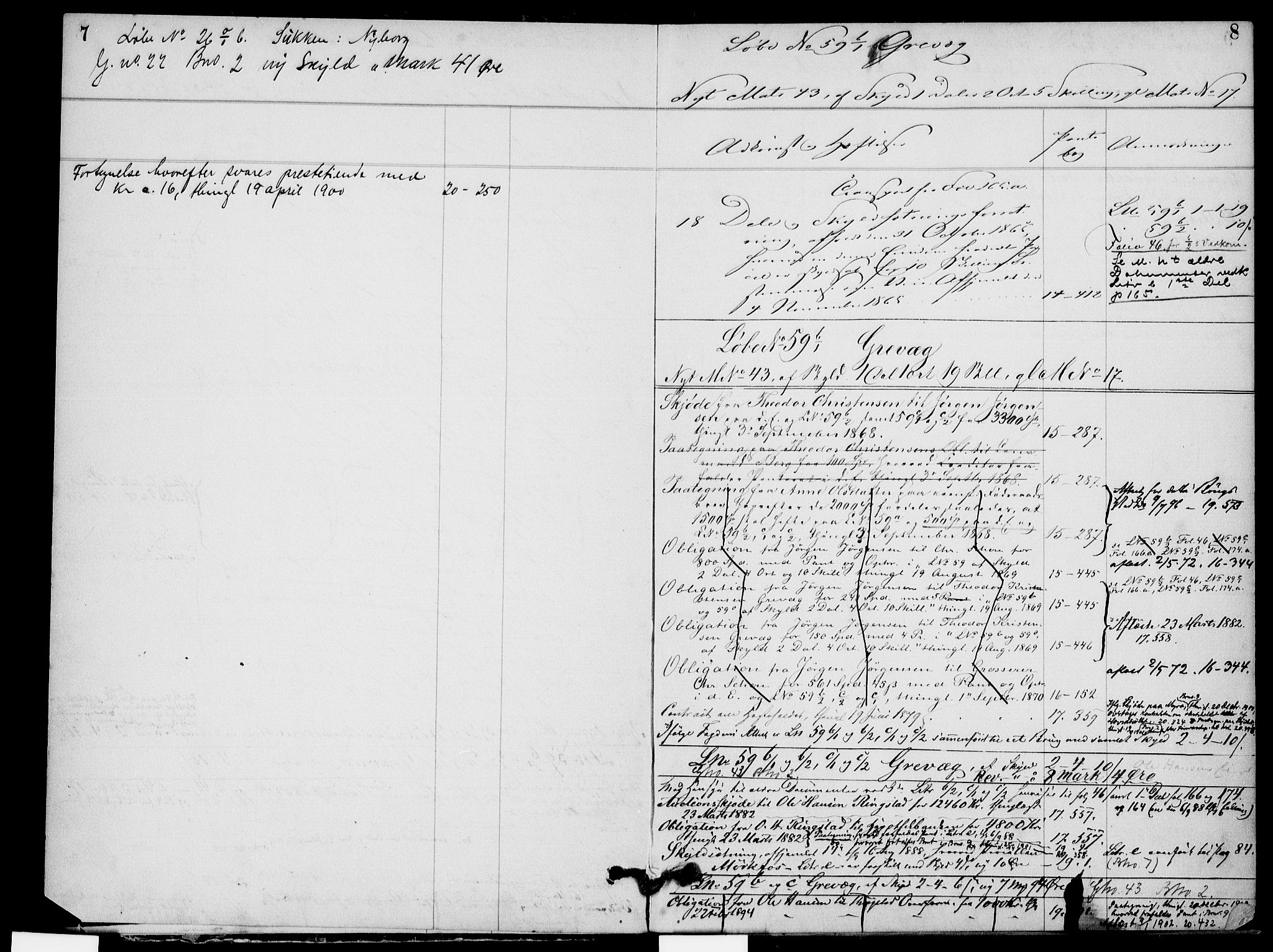 Trøgstad sorenskriveri, AV/SAO-A-10659/G/Ga/L0002: Mortgage register no. 2, 1785-1926, p. 7-8