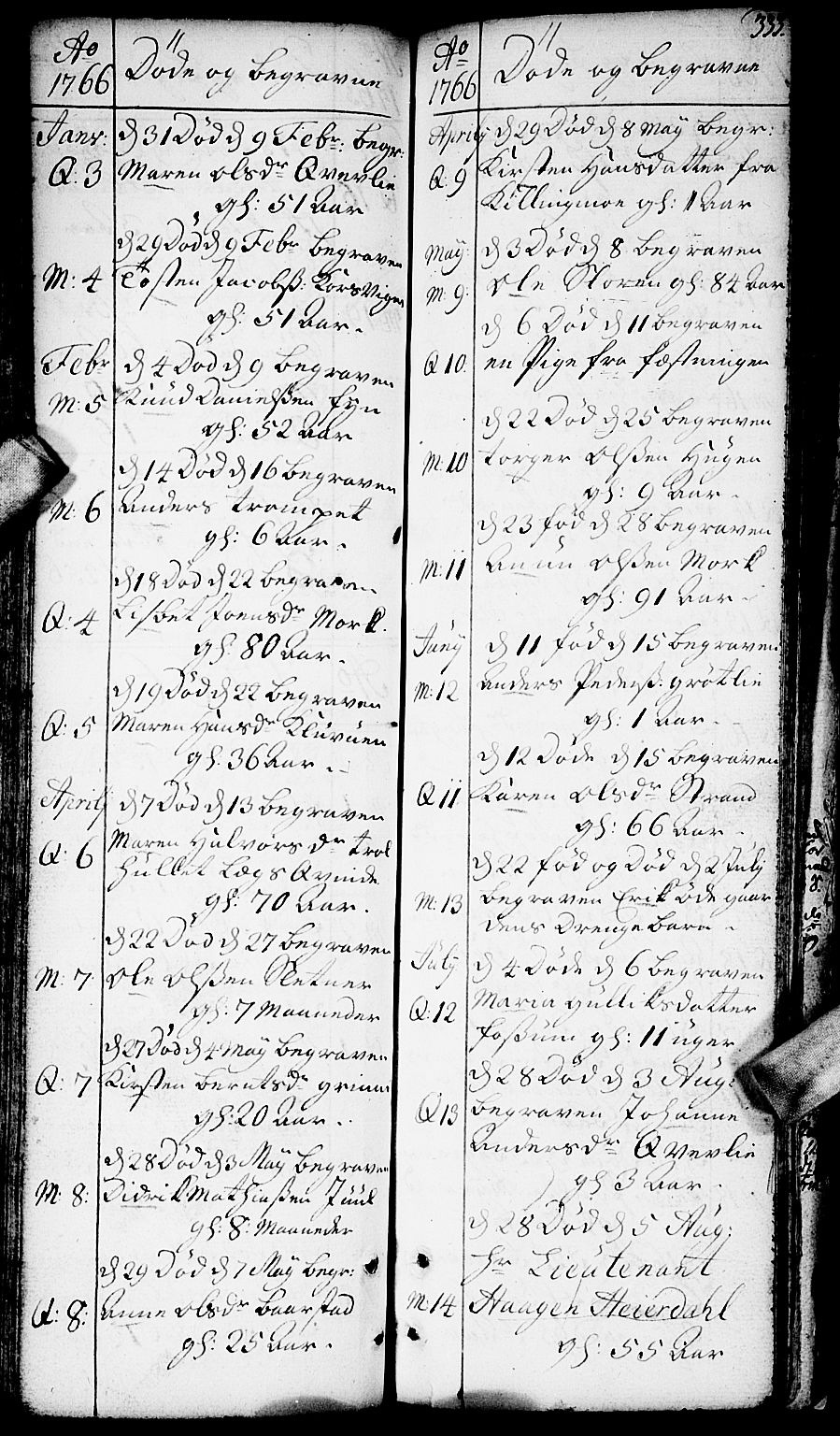 Aurskog prestekontor Kirkebøker, SAO/A-10304a/F/Fa/L0002: Parish register (official) no. I 2, 1735-1766, p. 333