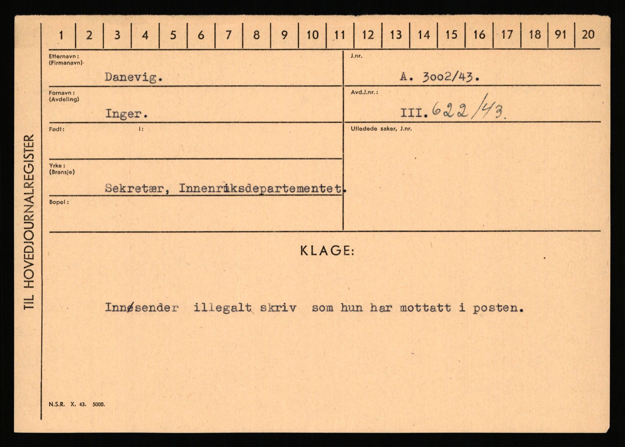 Statspolitiet - Hovedkontoret / Osloavdelingen, AV/RA-S-1329/C/Ca/L0003: Brechan - Eichinger	, 1943-1945, p. 3077