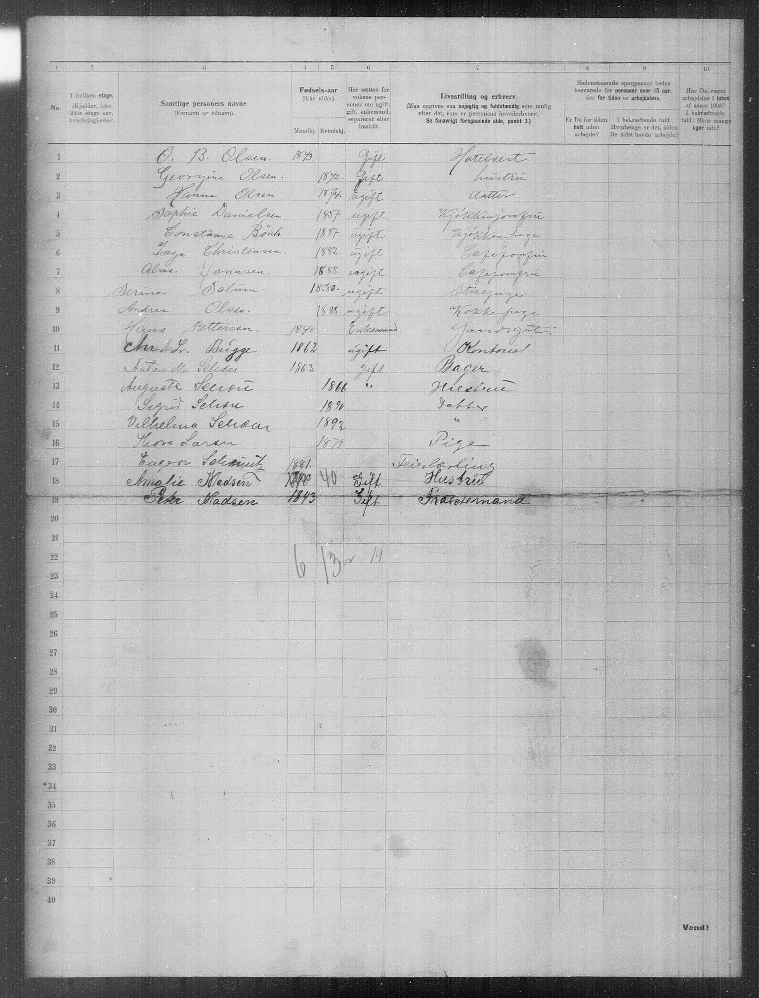 OBA, Municipal Census 1903 for Kristiania, 1903, p. 18206