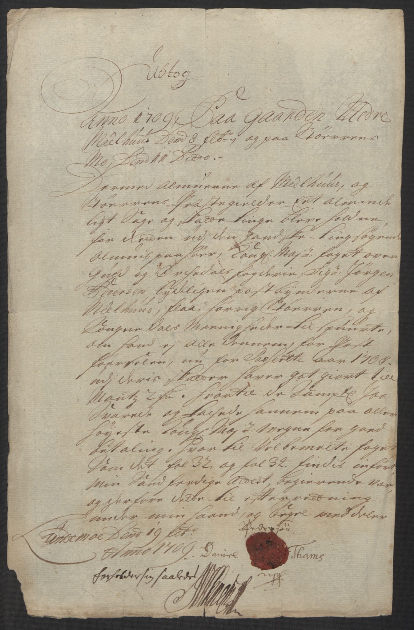 Rentekammeret inntil 1814, Reviderte regnskaper, Fogderegnskap, AV/RA-EA-4092/R60/L3958: Fogderegnskap Orkdal og Gauldal, 1708, p. 367