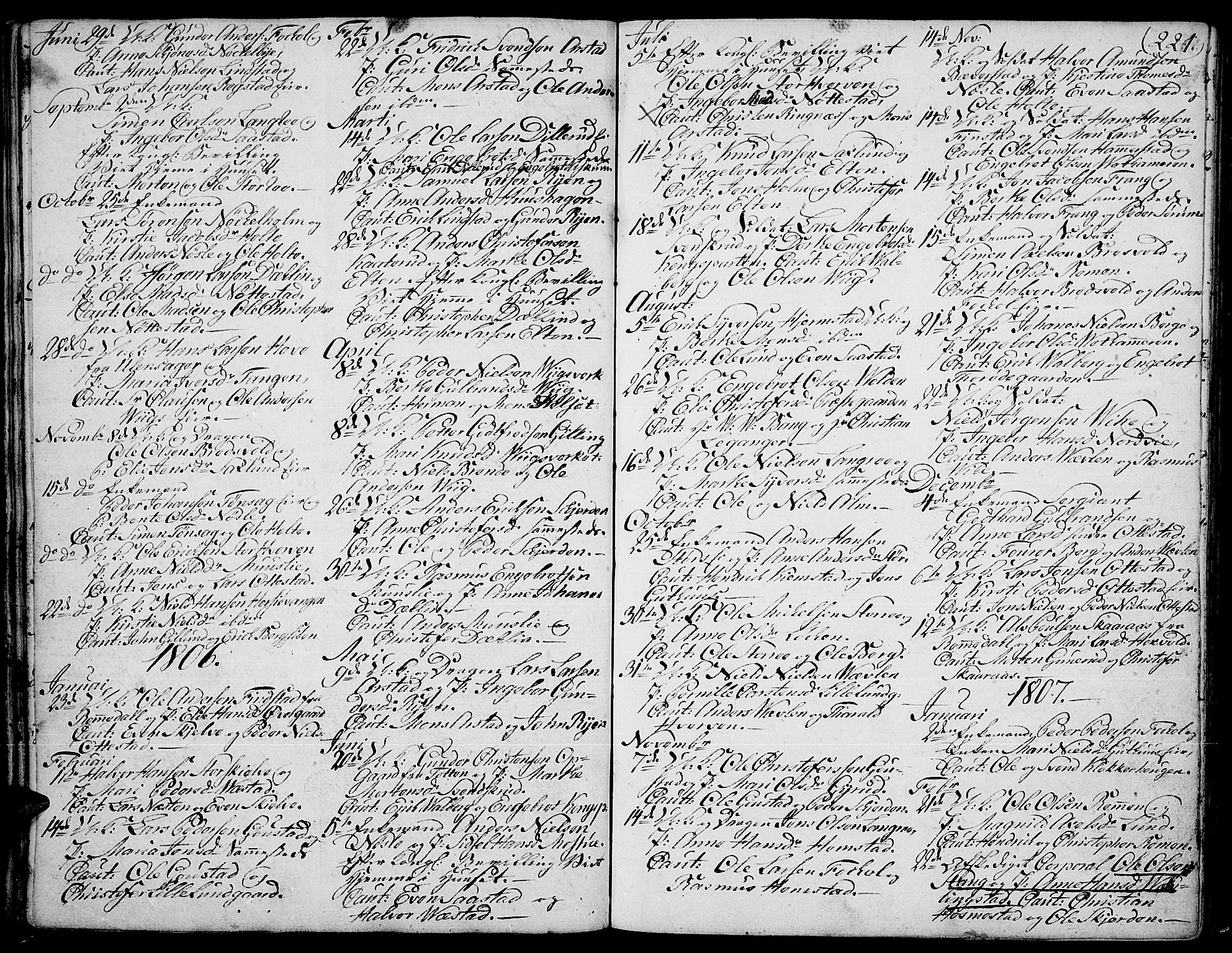 Stange prestekontor, SAH/PREST-002/K/L0007: Parish register (official) no. 7, 1788-1813, p. 220-221