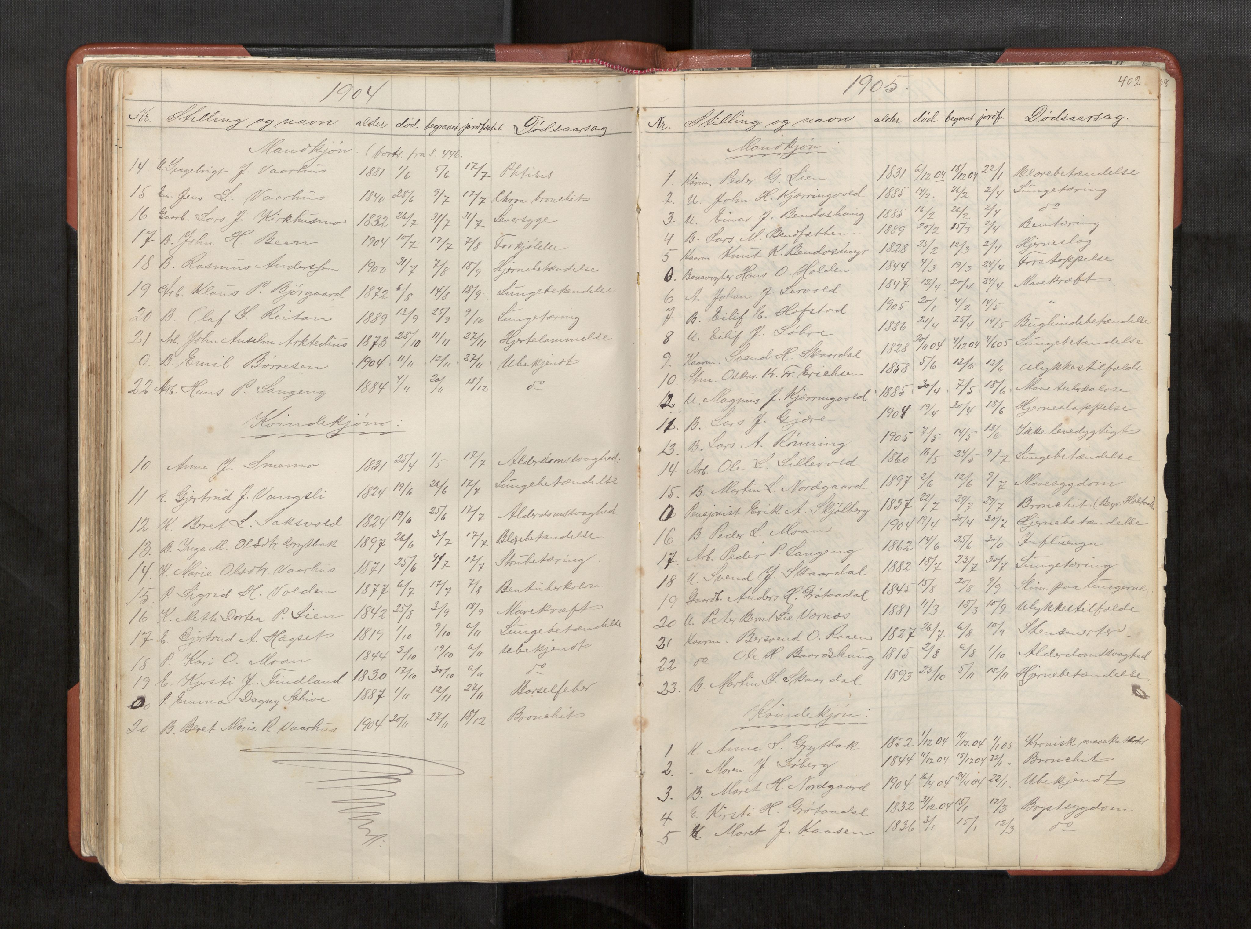 Ministerialprotokoller, klokkerbøker og fødselsregistre - Sør-Trøndelag, SAT/A-1456/686/L0985: Parish register (copy) no. 686C01, 1871-1933, p. 402
