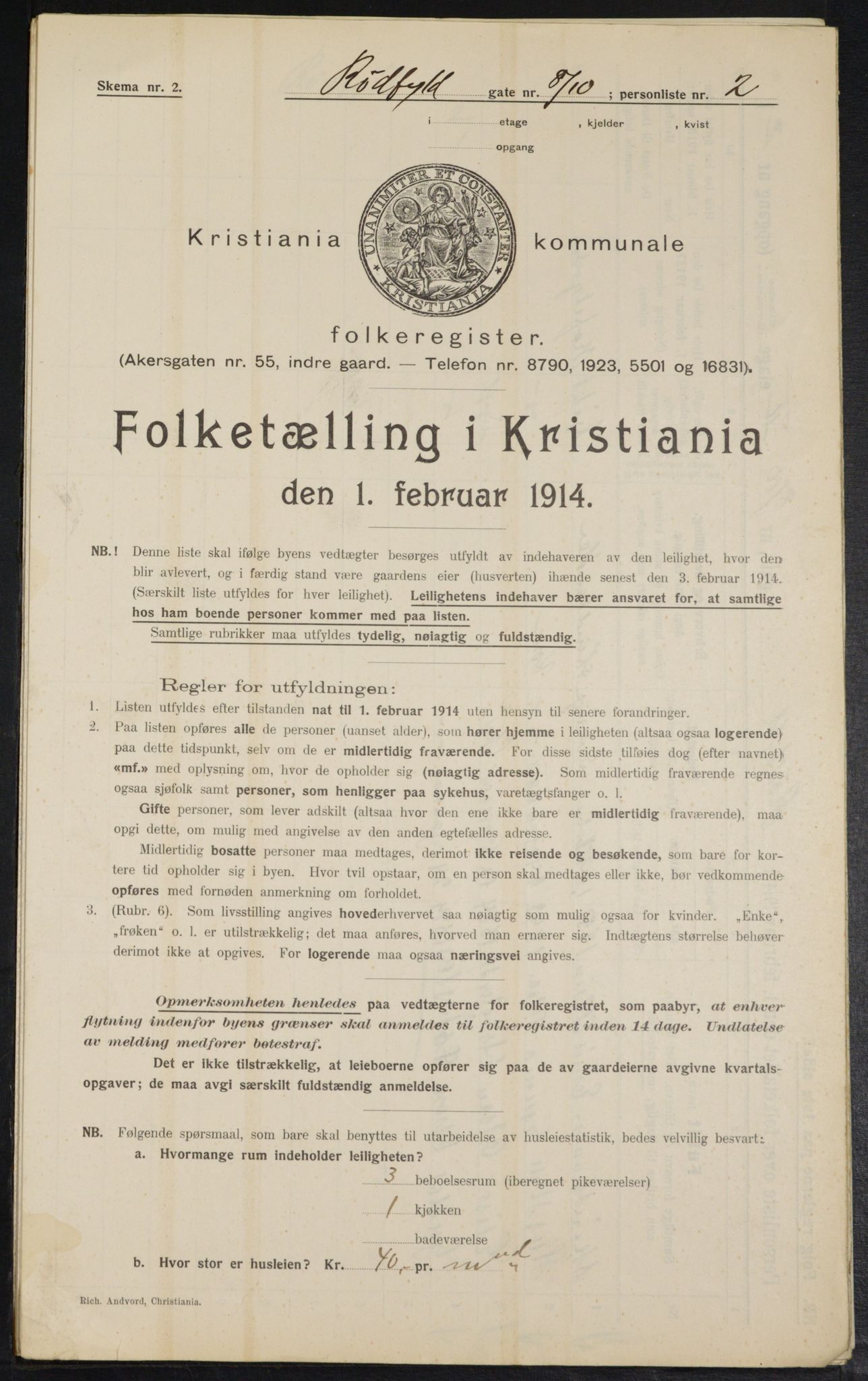 OBA, Municipal Census 1914 for Kristiania, 1914, p. 85728