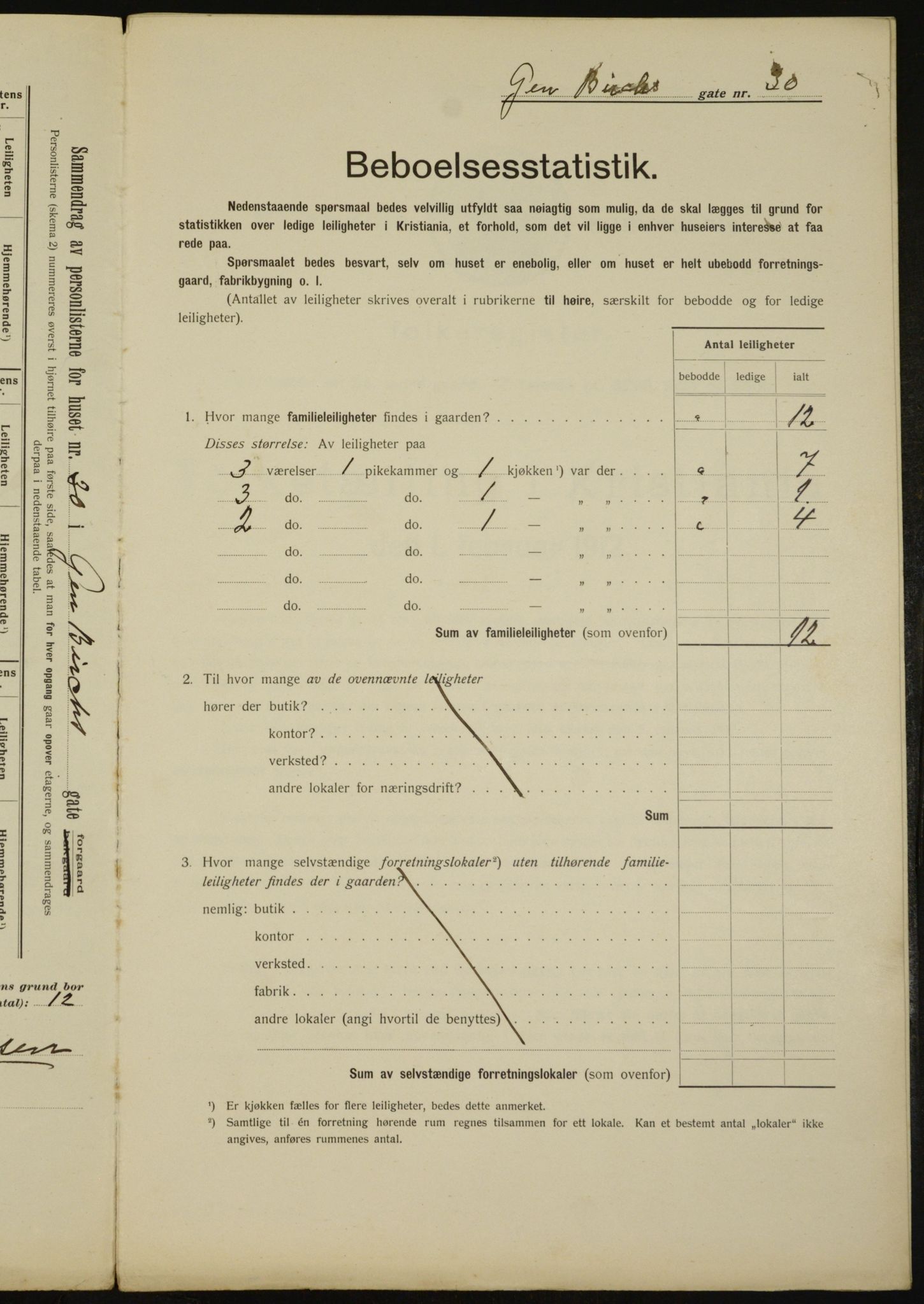 OBA, Municipal Census 1912 for Kristiania, 1912, p. 28900