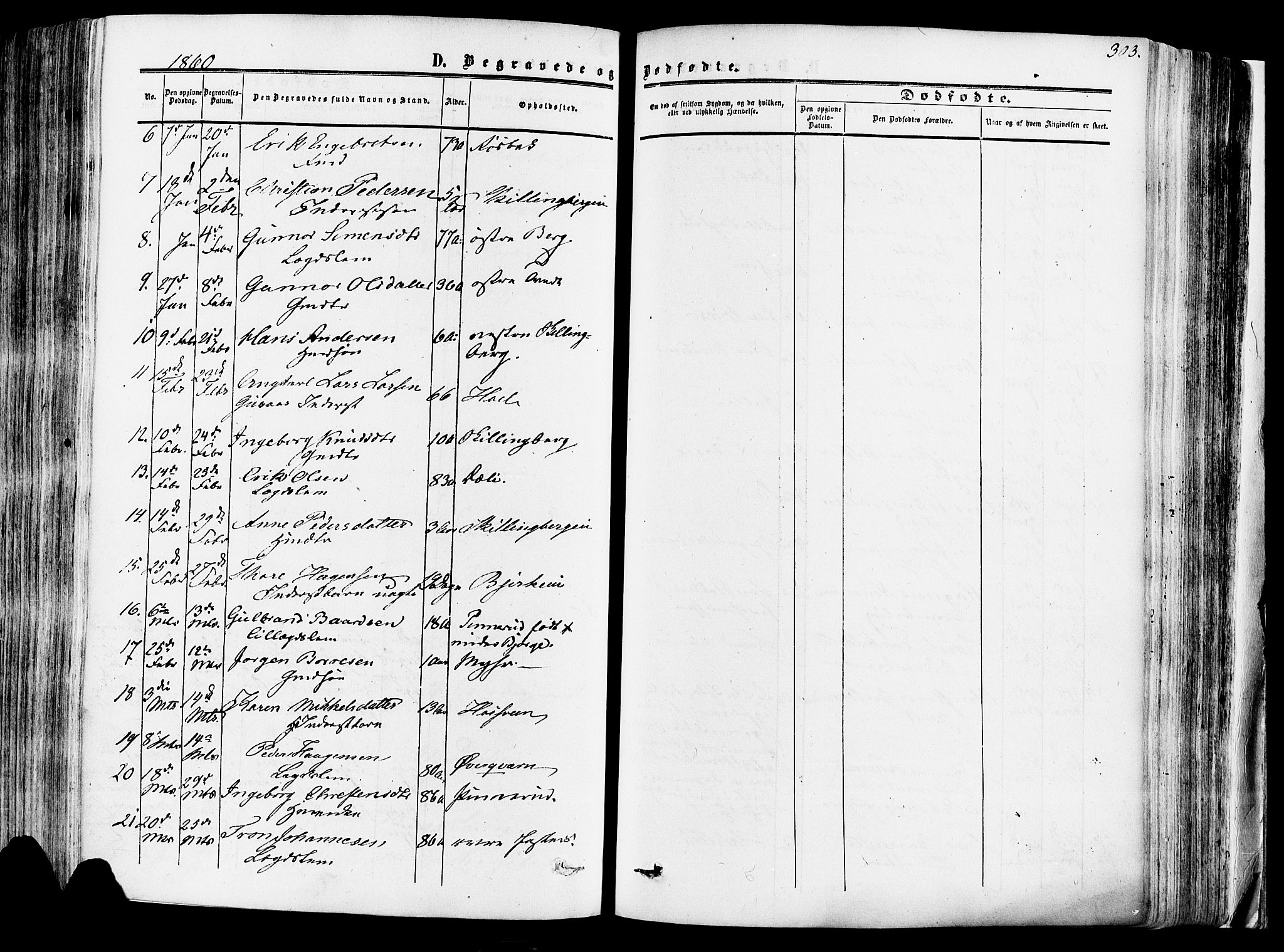 Vang prestekontor, Hedmark, AV/SAH-PREST-008/H/Ha/Haa/L0013: Parish register (official) no. 13, 1855-1879, p. 303