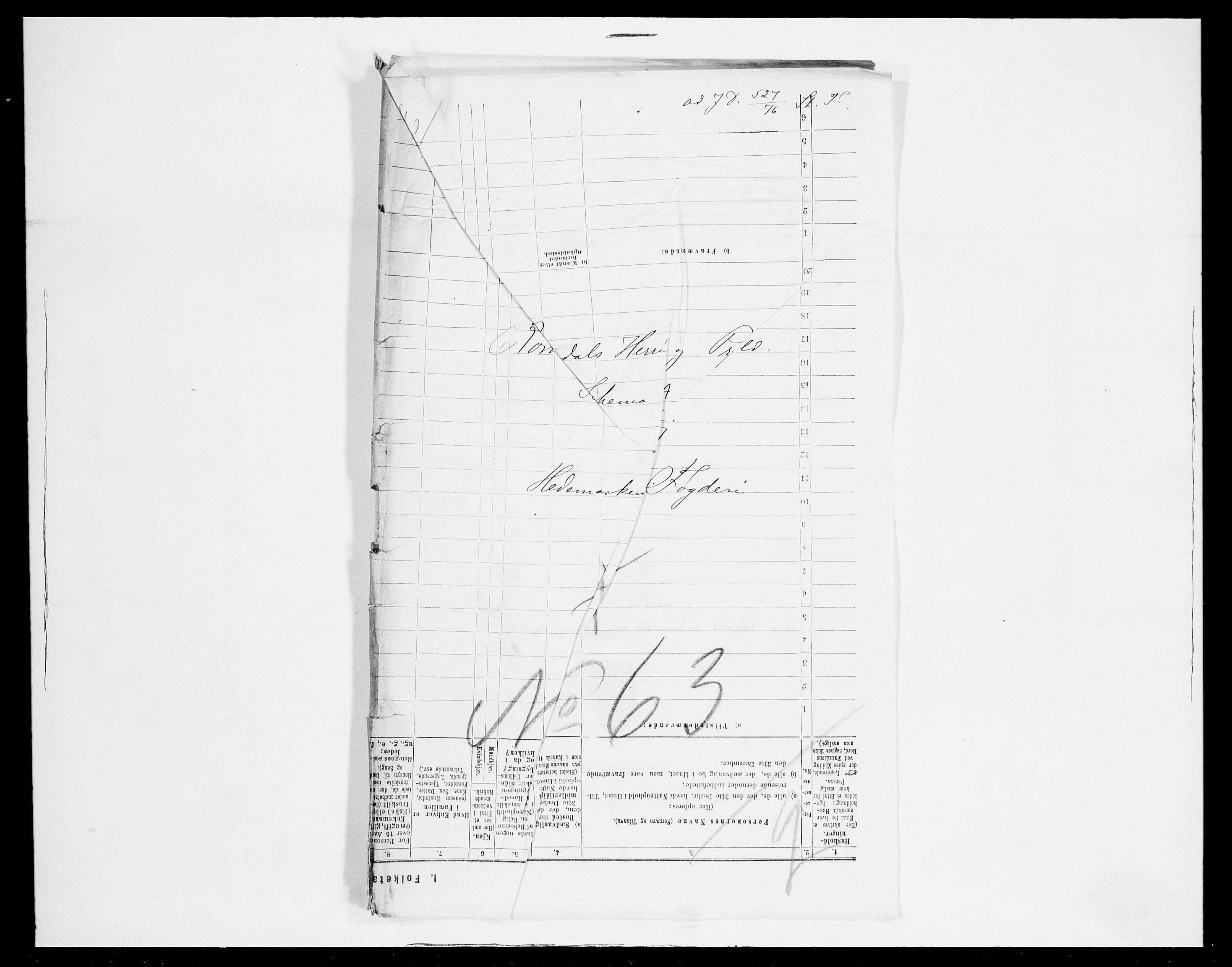 SAH, 1875 census for 0416P Romedal, 1875, p. 17