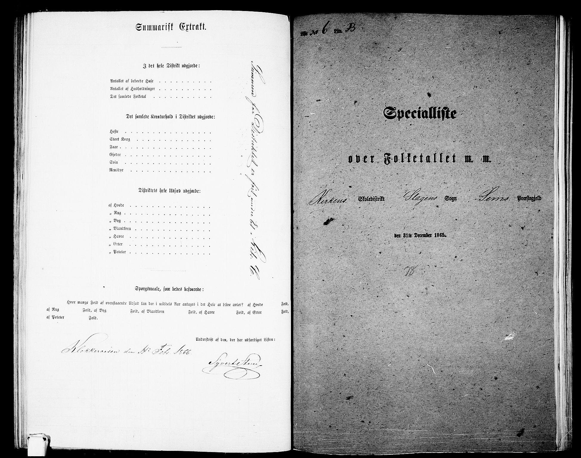 RA, 1865 census for Sem, 1865, p. 105